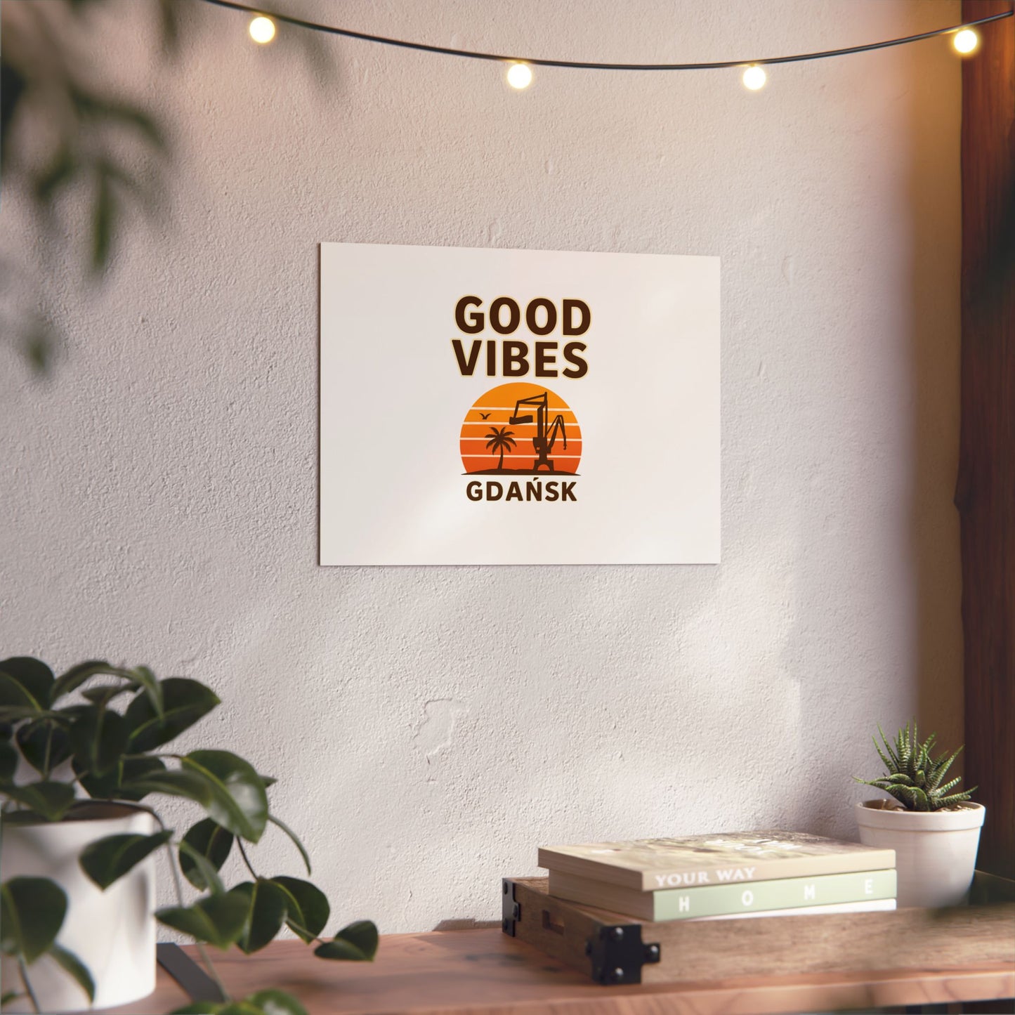 Obraz na panelu aluminiowym Good Vibes – trwały wydruk w stylu Kup Se