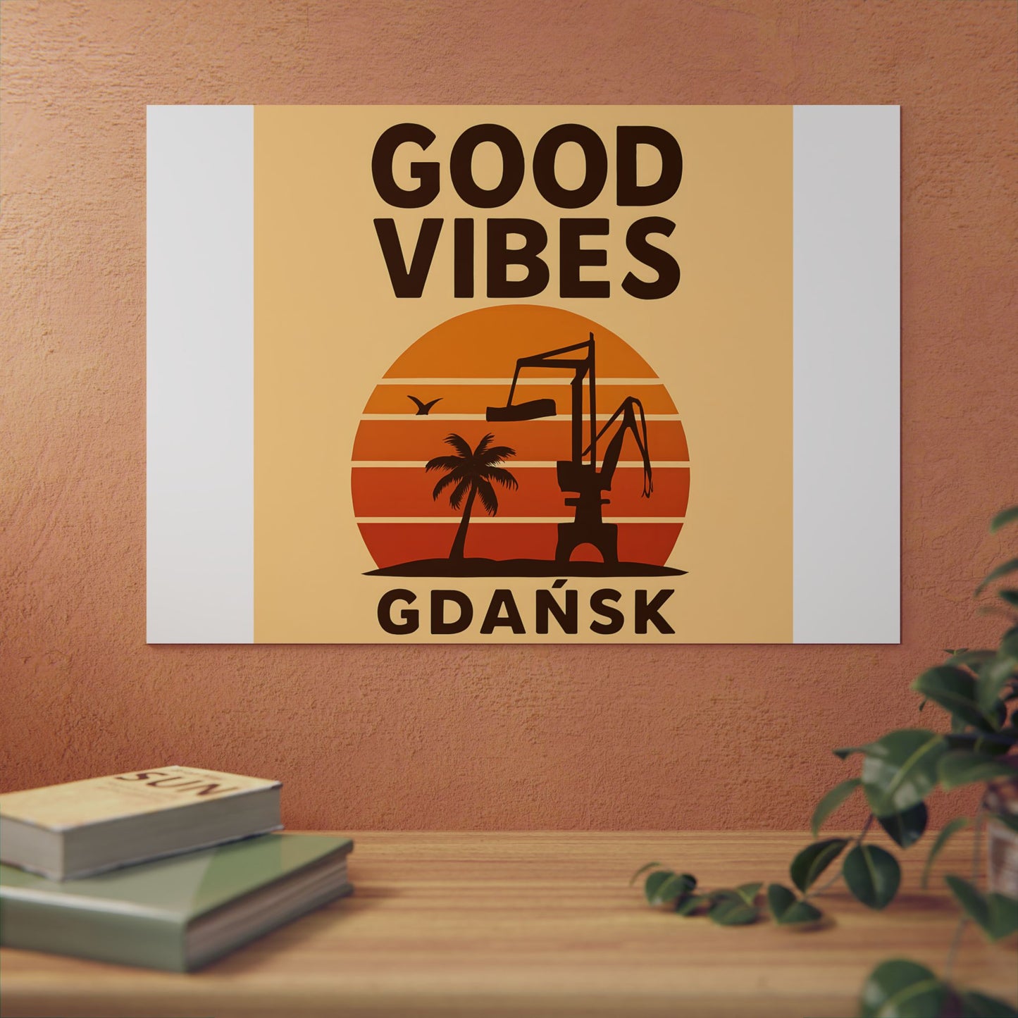 Obraz na panelu aluminiowym Good Vibes Desert – trwały wydruk w stylu Kup Se