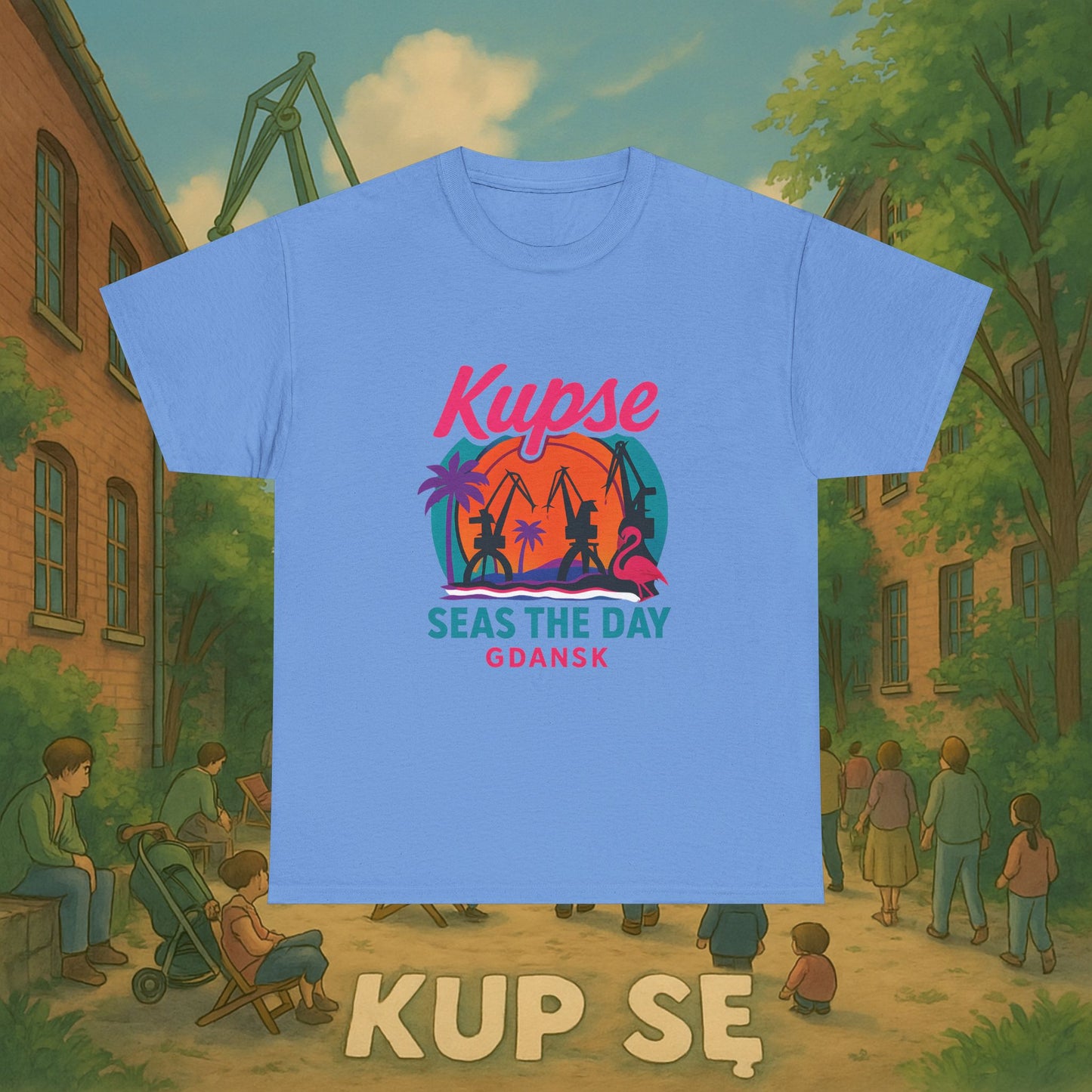 KupSe Seas The Day Style t-shirt - Unisex Heavy Cotton Tee