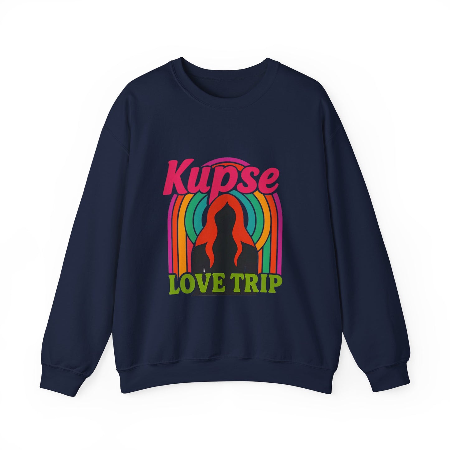 Bluza unisex z grafiką Kup Se Love Trip – klasyczny crewneck i miejski styl