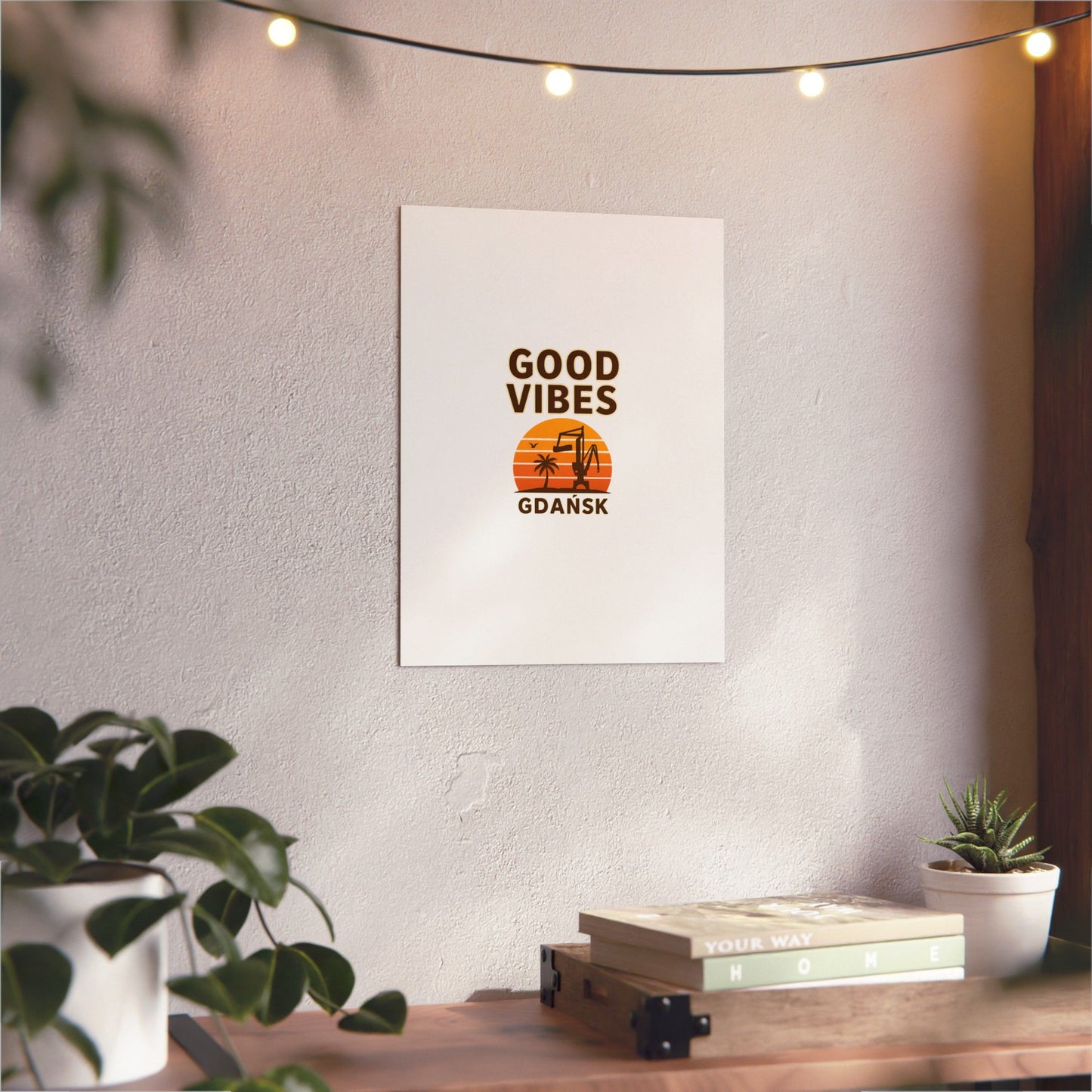 Obraz na panelu aluminiowym Good Vibes – trwały wydruk w stylu Kup Se