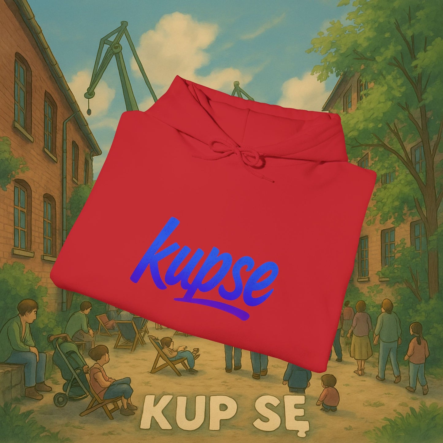 Unisex Heavy Blend Hoodie – Logo Blue – Kup Se