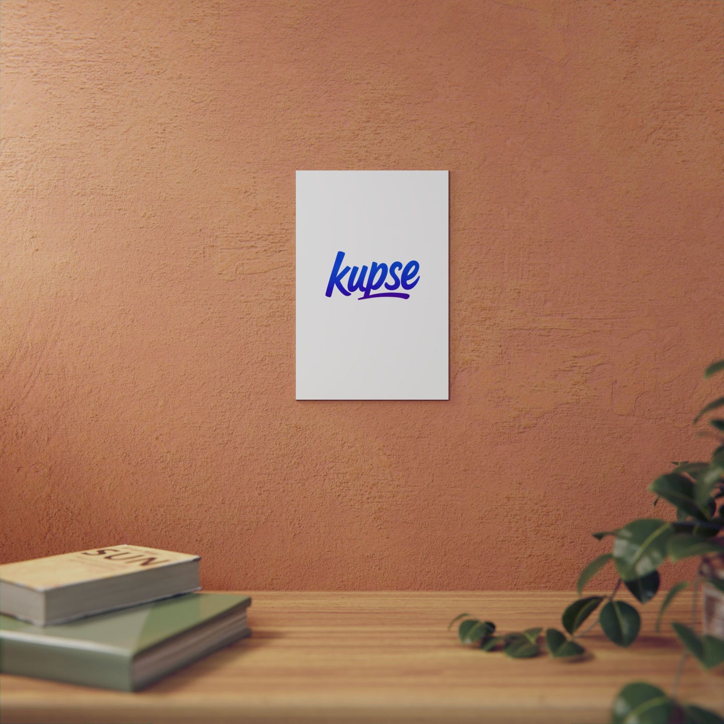 Obraz na panelu aluminiowym Kupse Logo Blue – trwały wydruk w stylu Kup Se