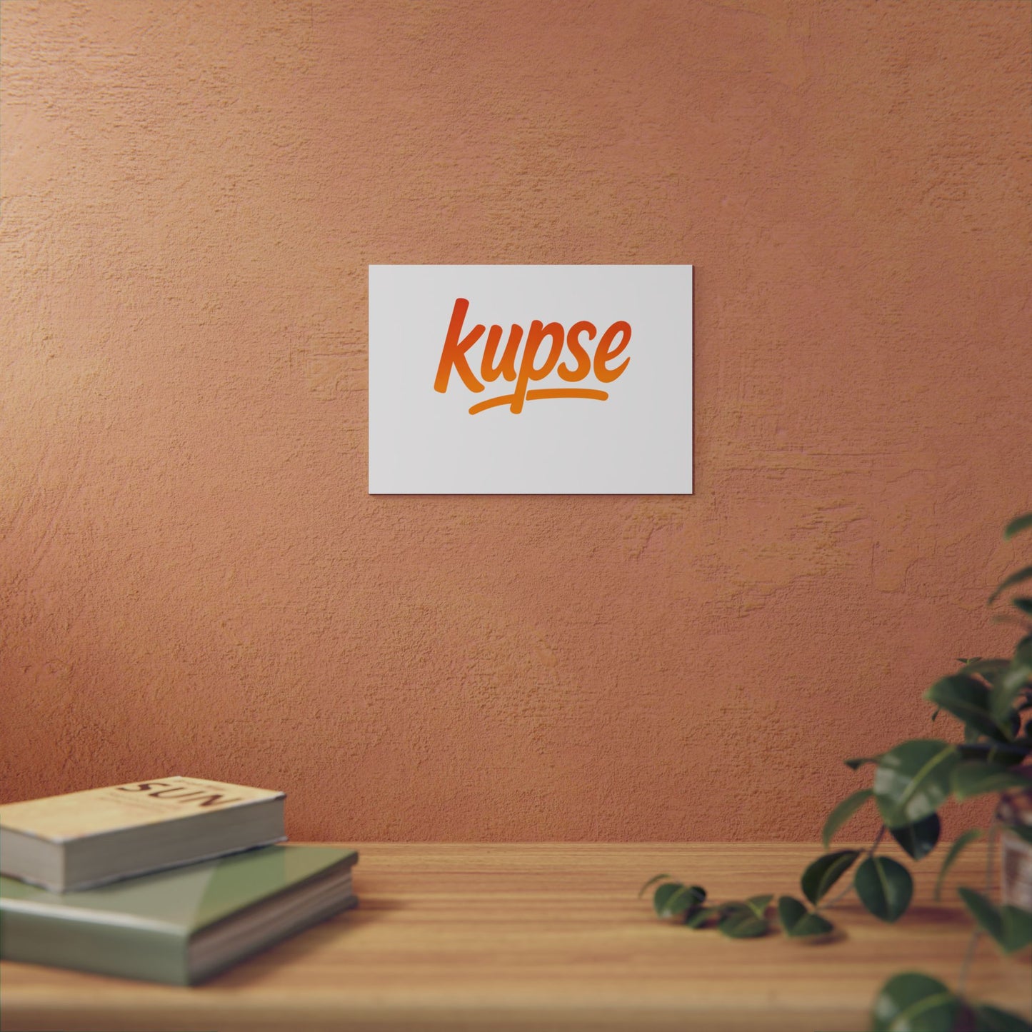 Obraz na panelu aluminiowym Kupse Logo Orange – trwały wydruk w stylu Kup Se