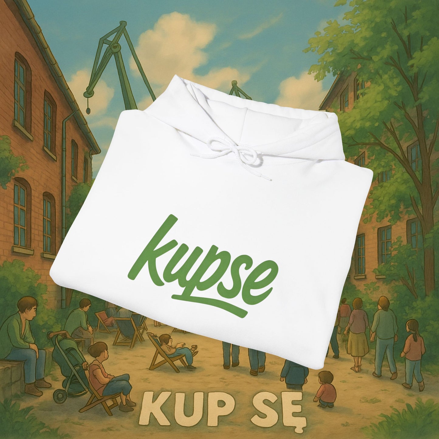 Unisex Heavy Blend Hoodie – Logo Green – Kup Se