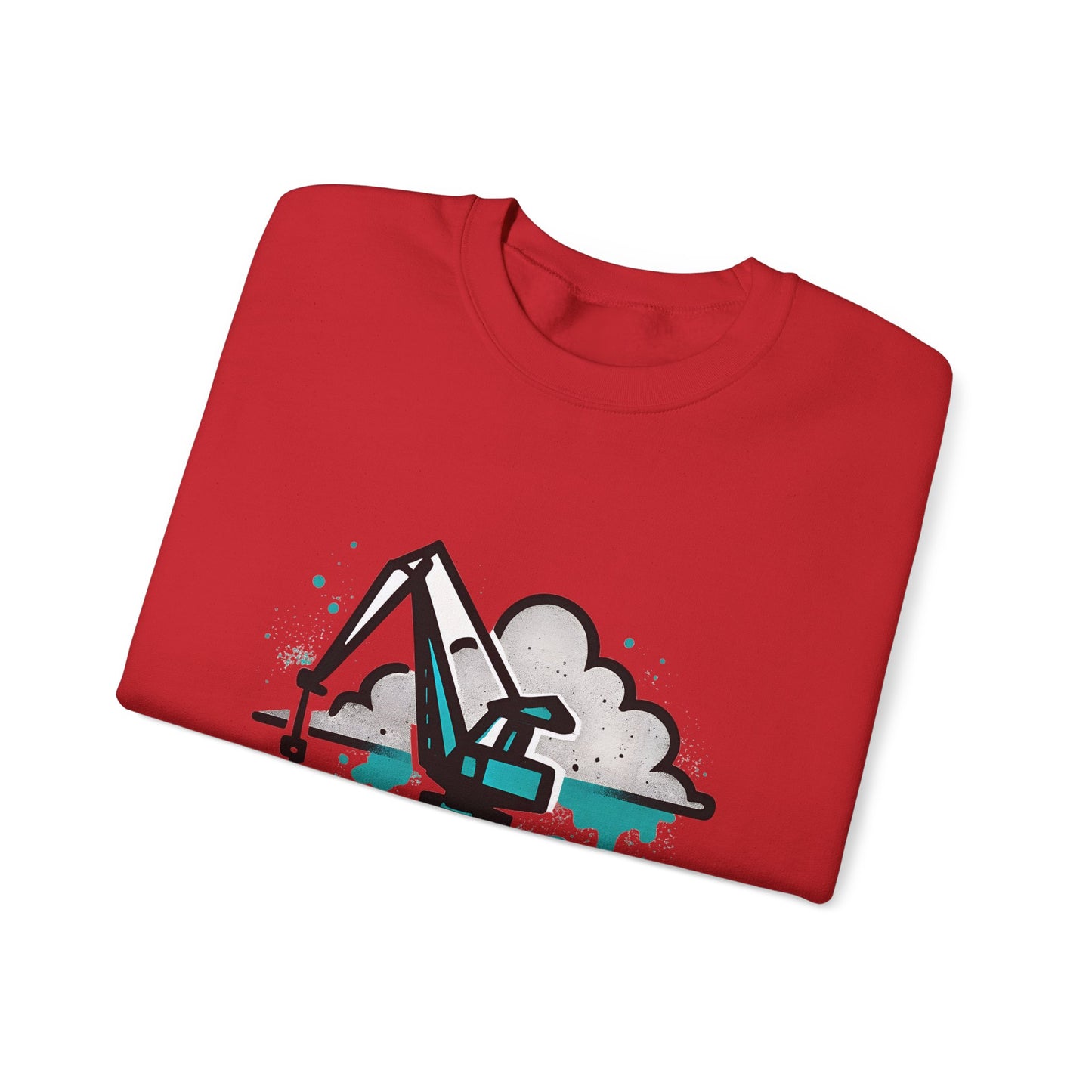 Bluza unisex z grafiką Kup Se Dźwig– klasyczny crewneck i miejski styl