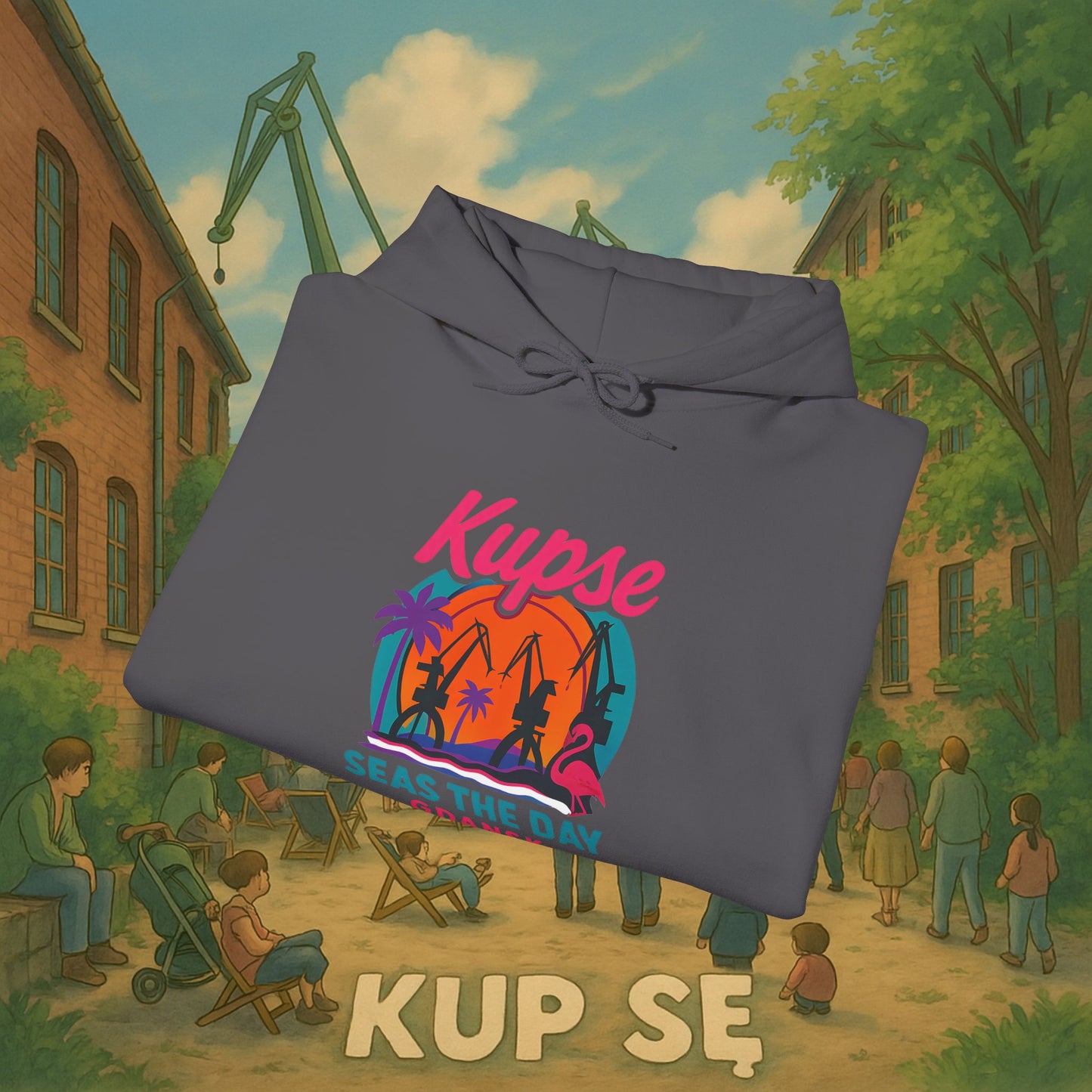 Unisex Heavy Blend Hoodie – Seas The Day – Kup Se