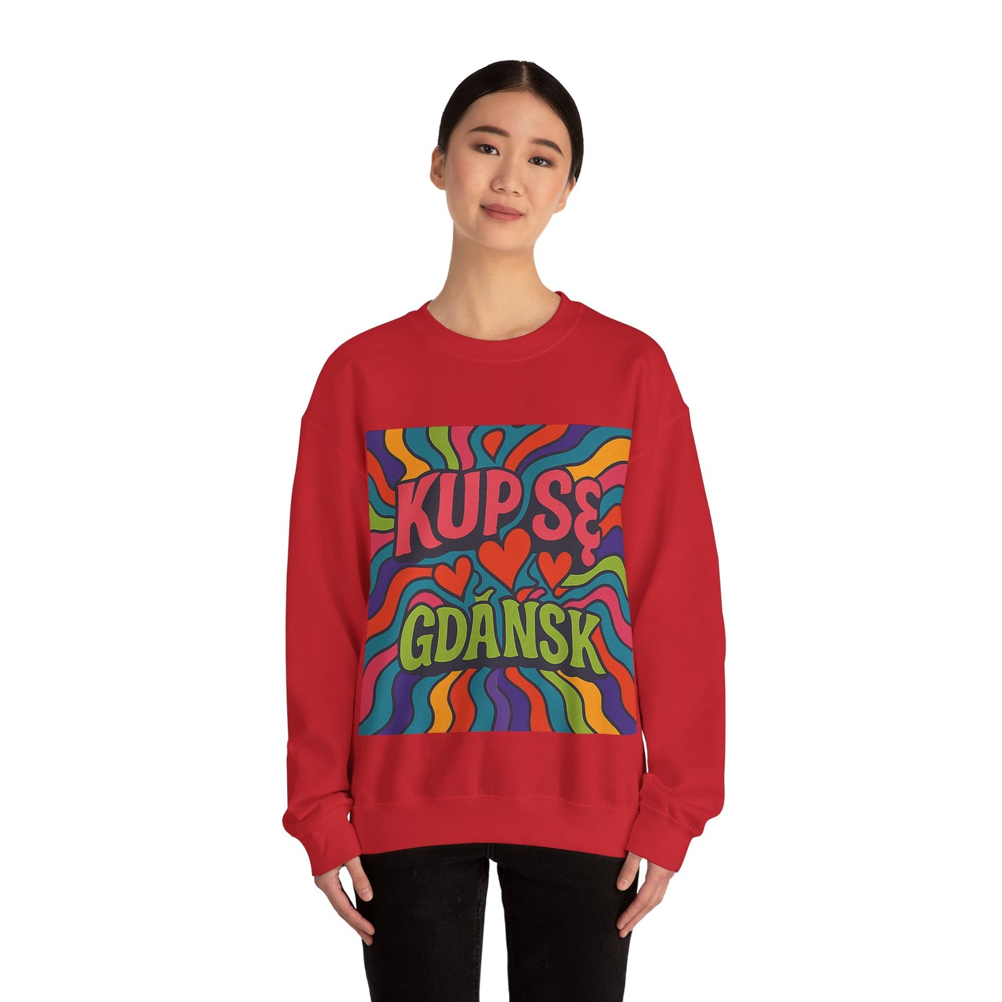 Bluza unisex z grafiką Kup Se Acid – klasyczny crewneck i miejski styl