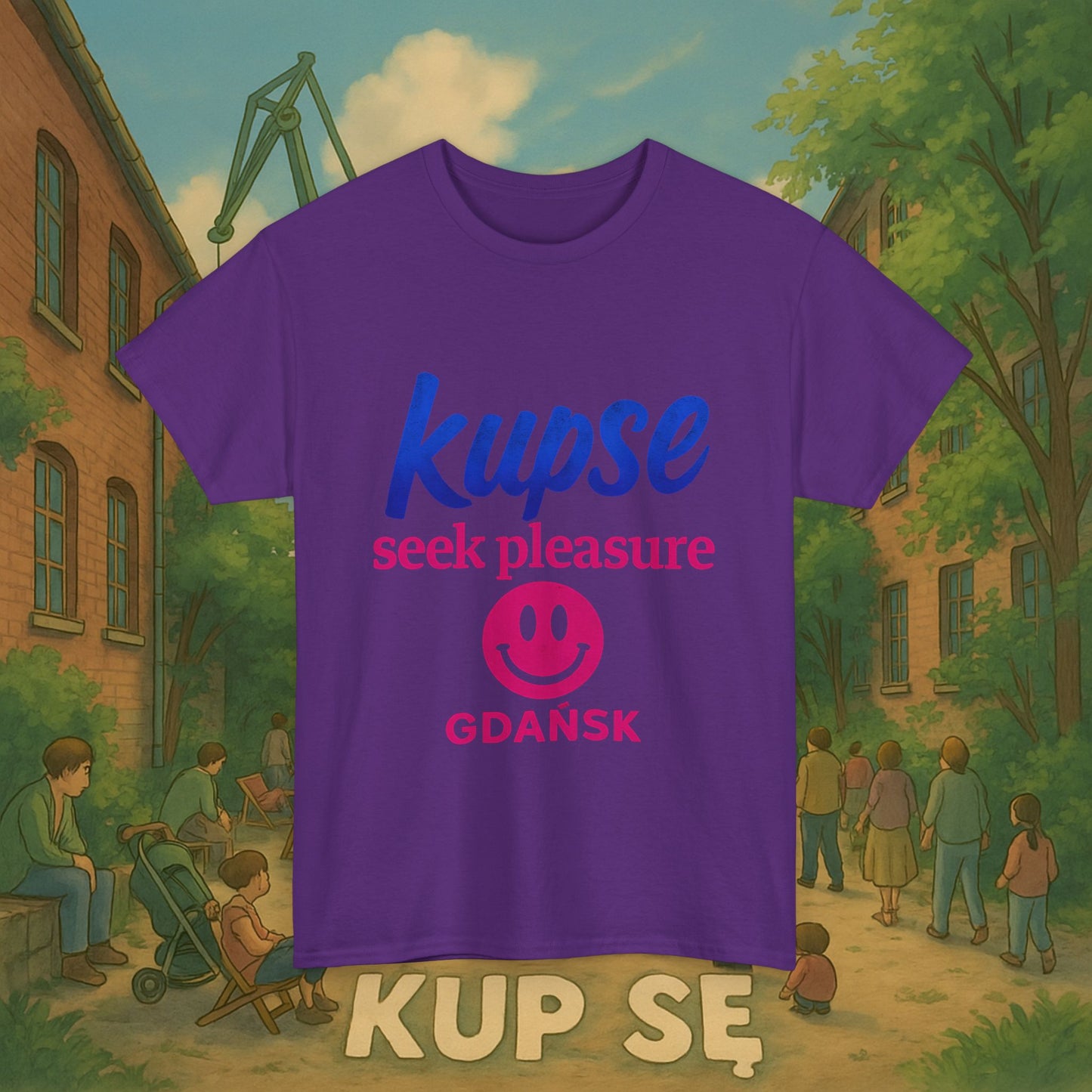 KupSe seek pleasure Style t-shirt - Unisex Heavy Cotton Tee