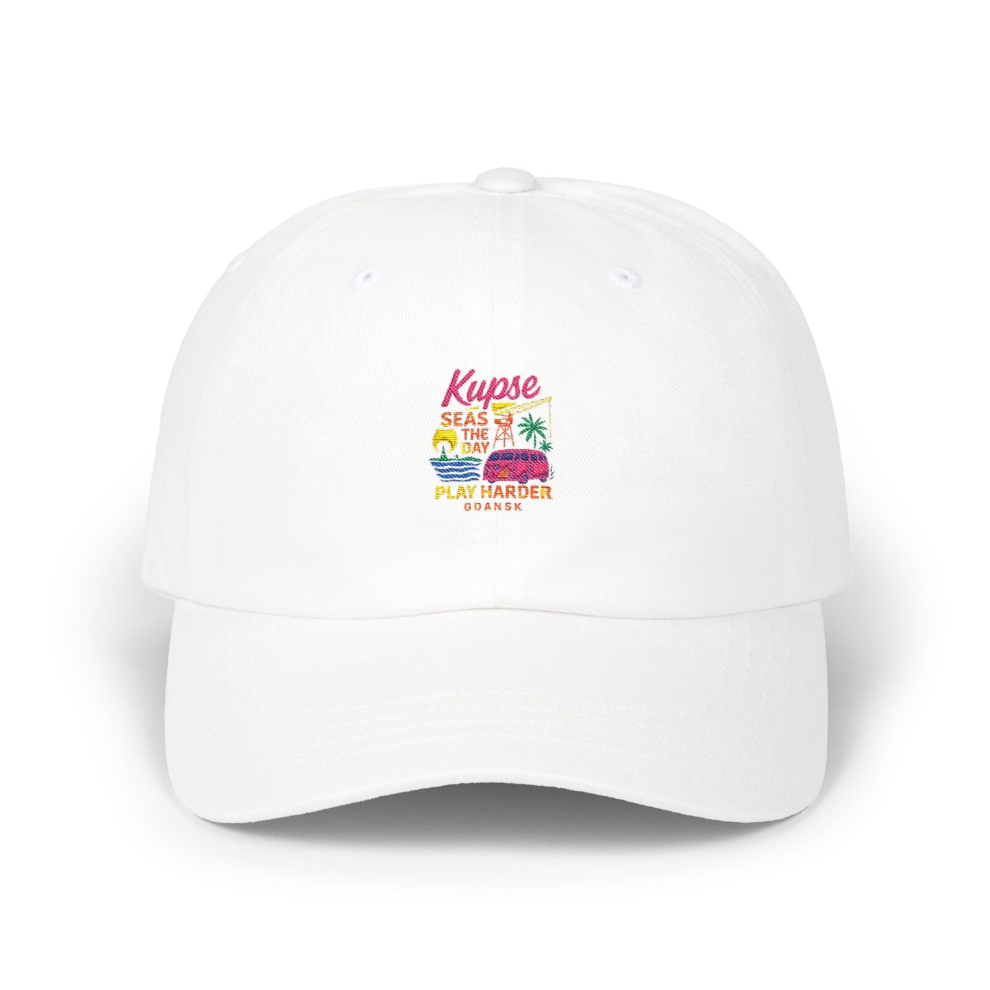 Czapka z daszkiem z grafiką Kup Se Play Harder – modny Dad Cap z charakterem