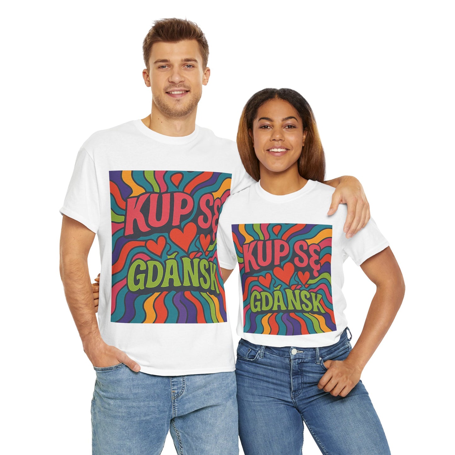 KupSe Gdańsk Hippie t-shirt - Unisex Heavy Cotton Tee