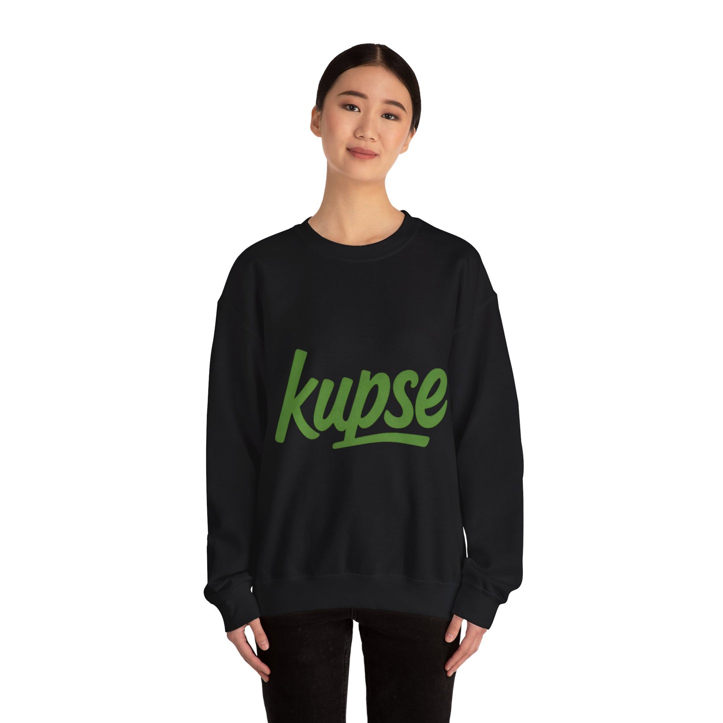 Bluza unisex z grafiką Kup Se Logo Green – klasyczny crewneck i miejski styl