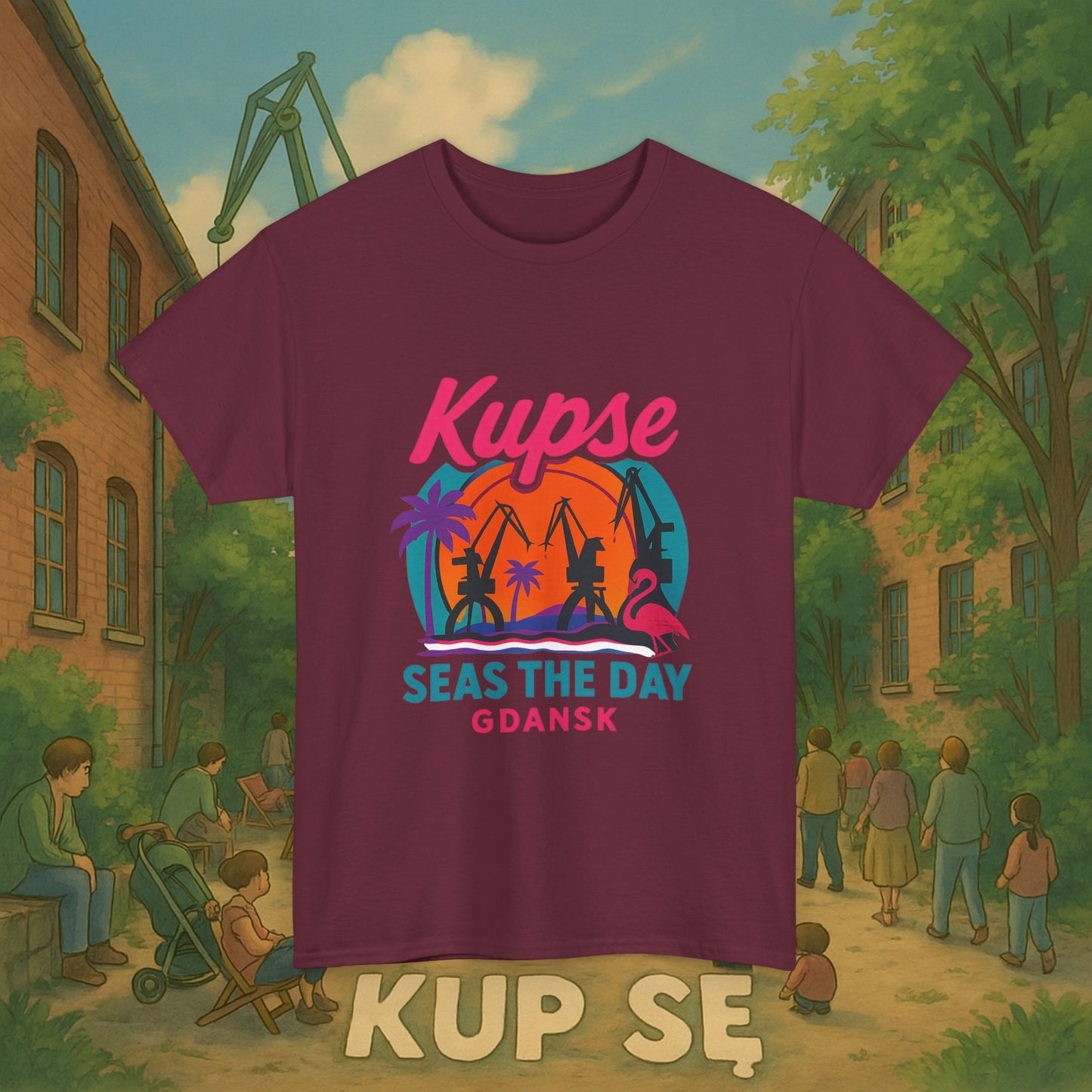 KupSe Seas The Day Style t-shirt - Unisex Heavy Cotton Tee