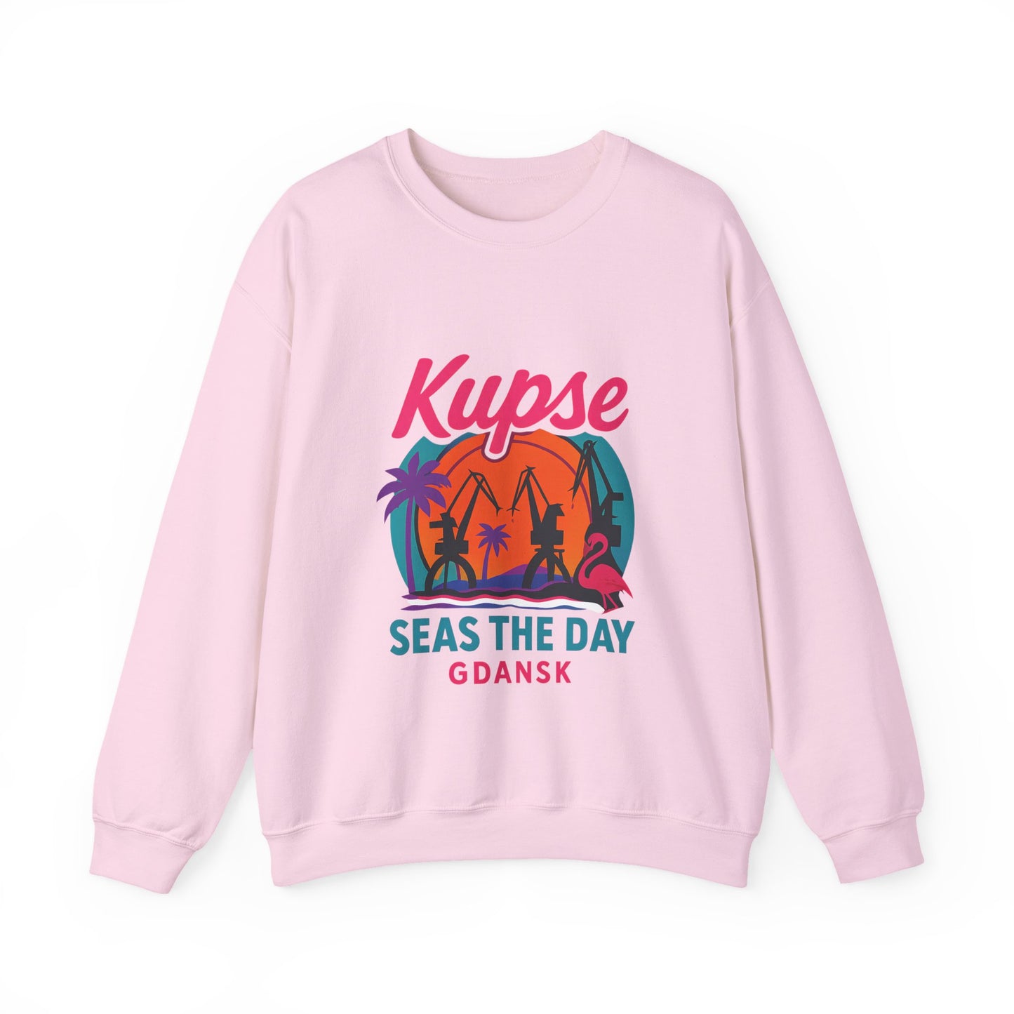 Bluza unisex z grafiką Kup Se Seas The Day – klasyczny crewneck i miejski styl