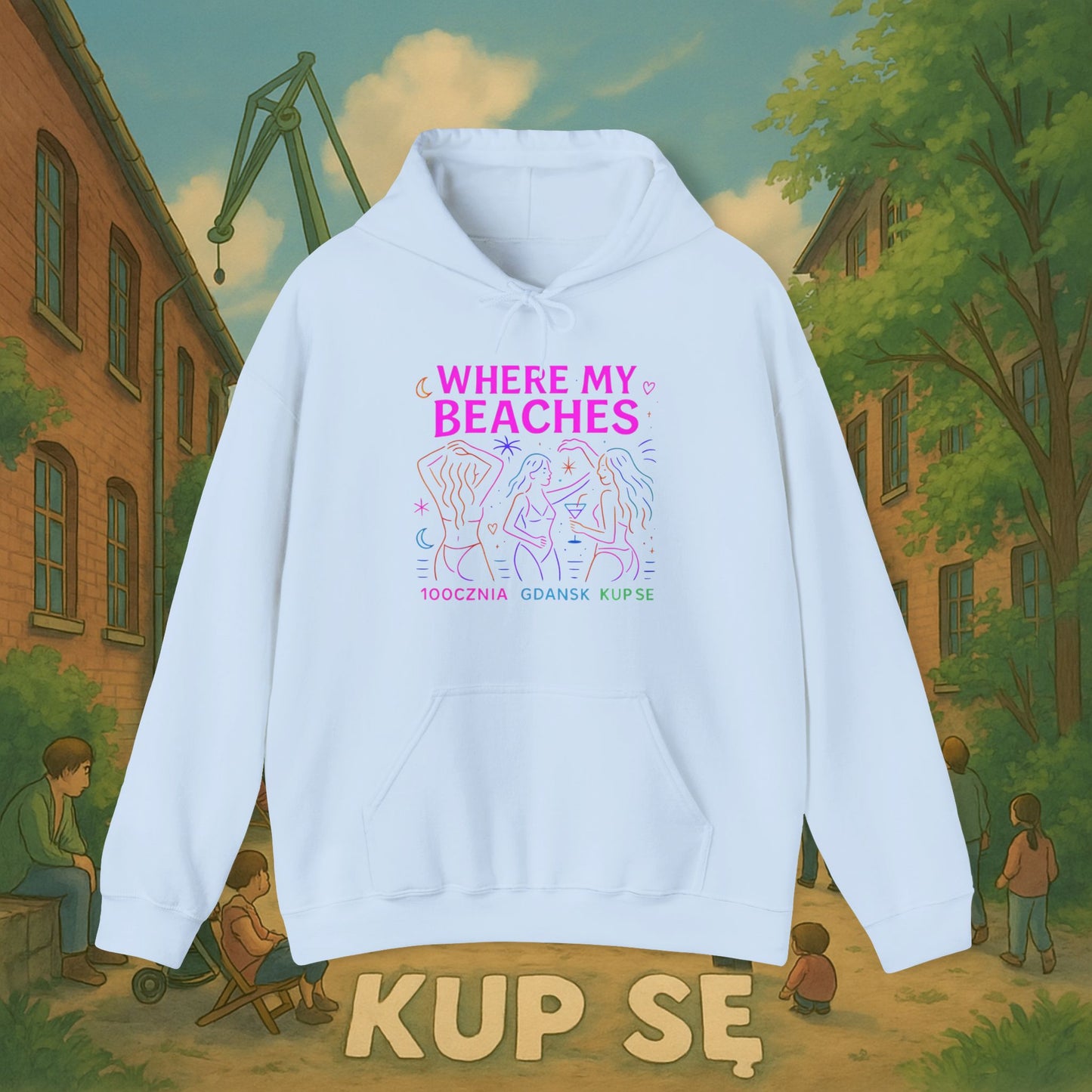 Unisex Heavy Blend Hoodie – Where My Beaches – Kup Se