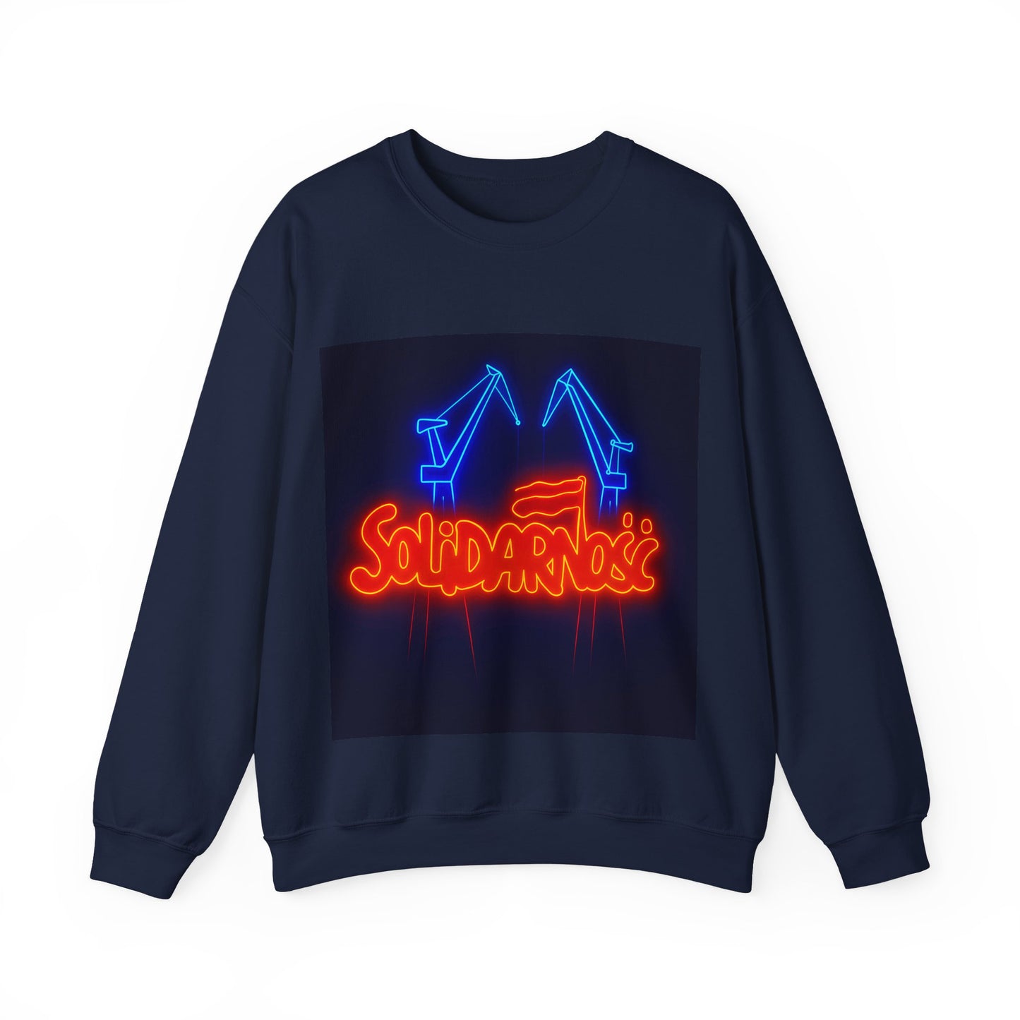Bluza unisex z grafiką Kup Se Solidarność – klasyczny crewneck i miejski styl