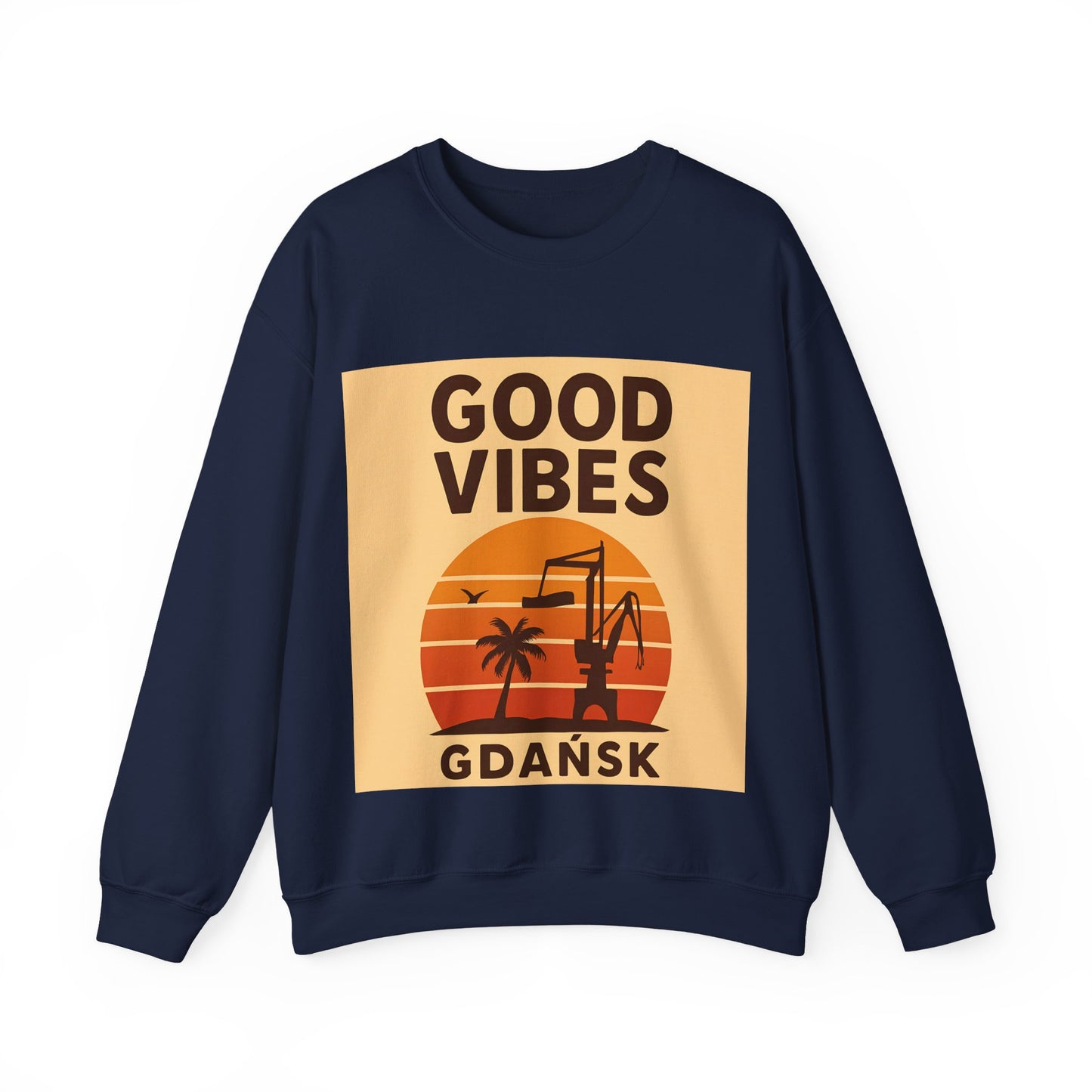Bluza unisex z grafiką Kup Se Good Vibes Desert – klasyczny crewneck i miejski styl
