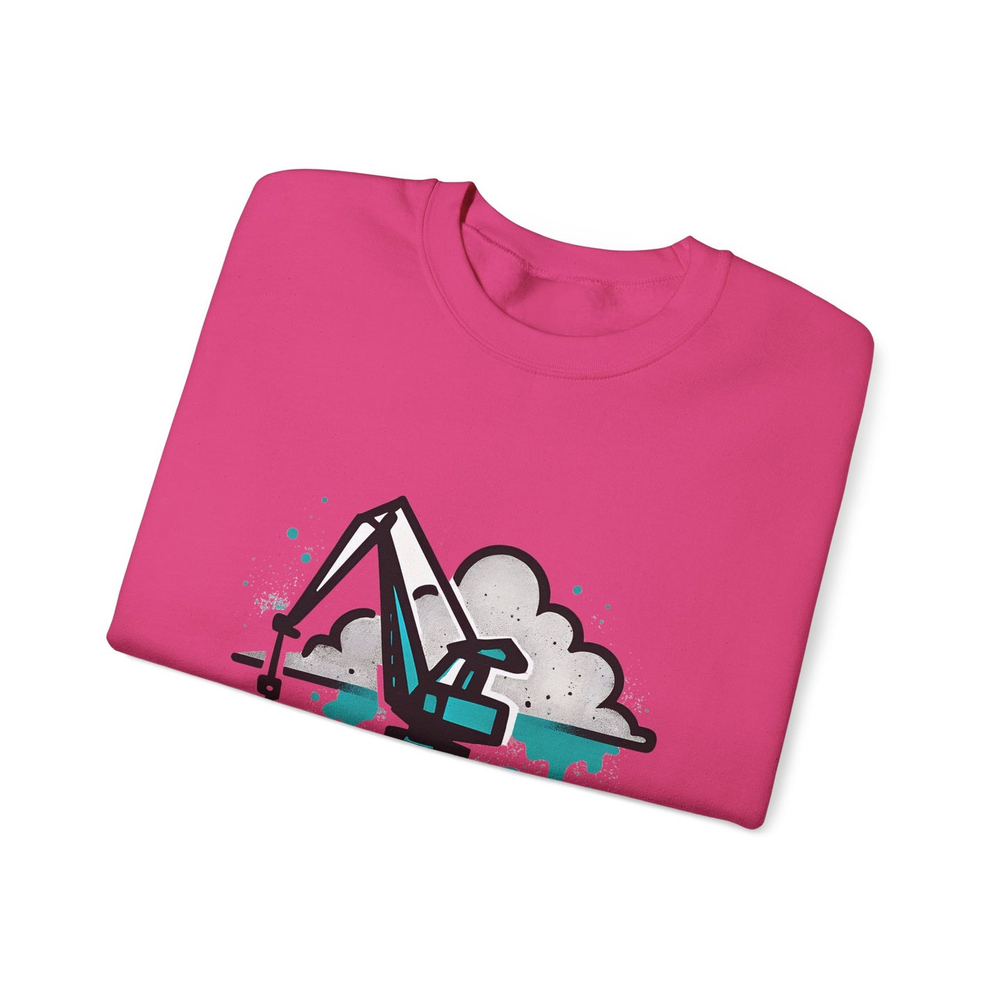 Bluza unisex z grafiką Kup Se Dźwig– klasyczny crewneck i miejski styl