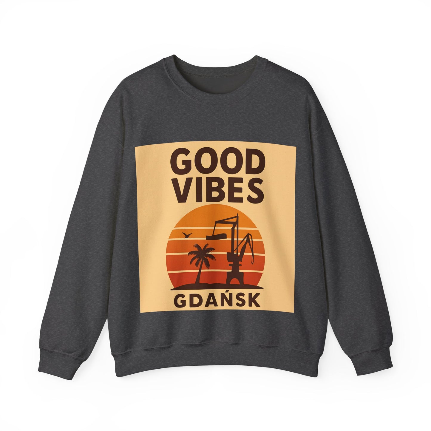 Bluza unisex z grafiką Kup Se Good Vibes Desert – klasyczny crewneck i miejski styl