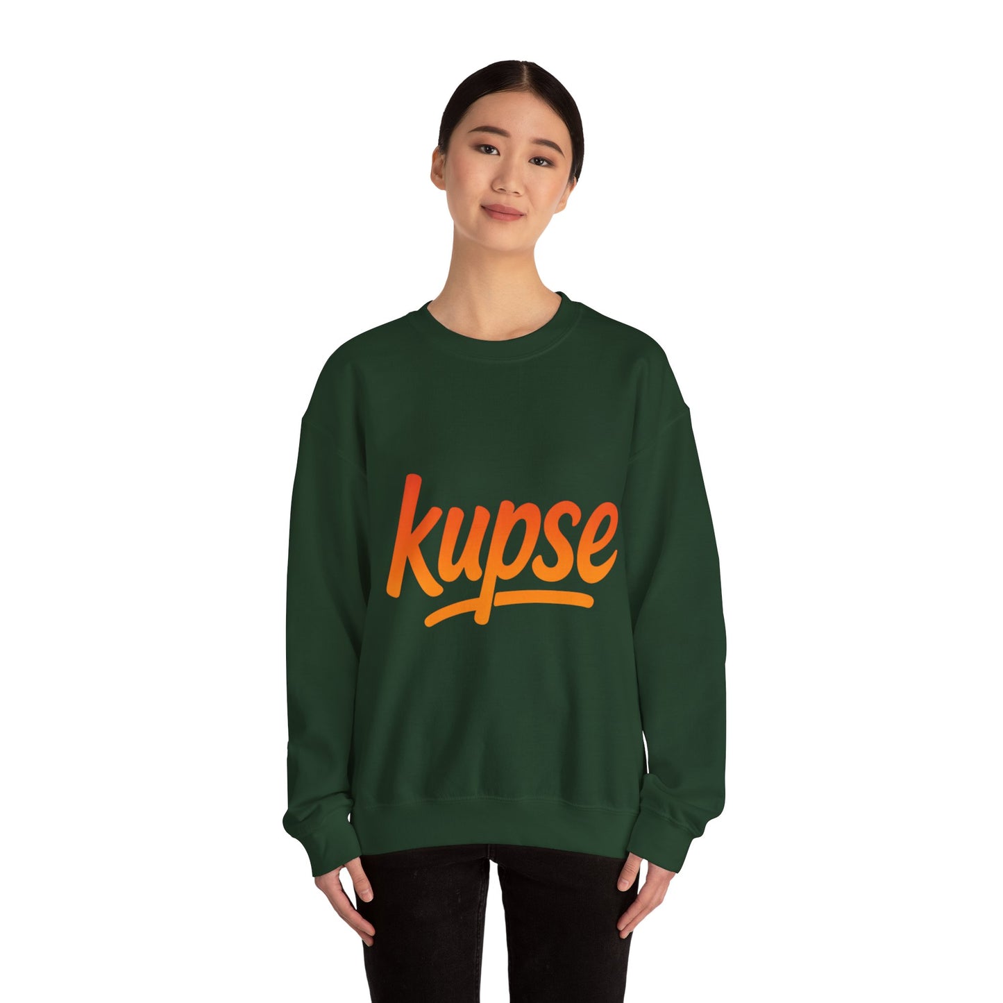 Bluza unisex z grafiką Kup Se Logo Orange – klasyczny crewneck i miejski styl