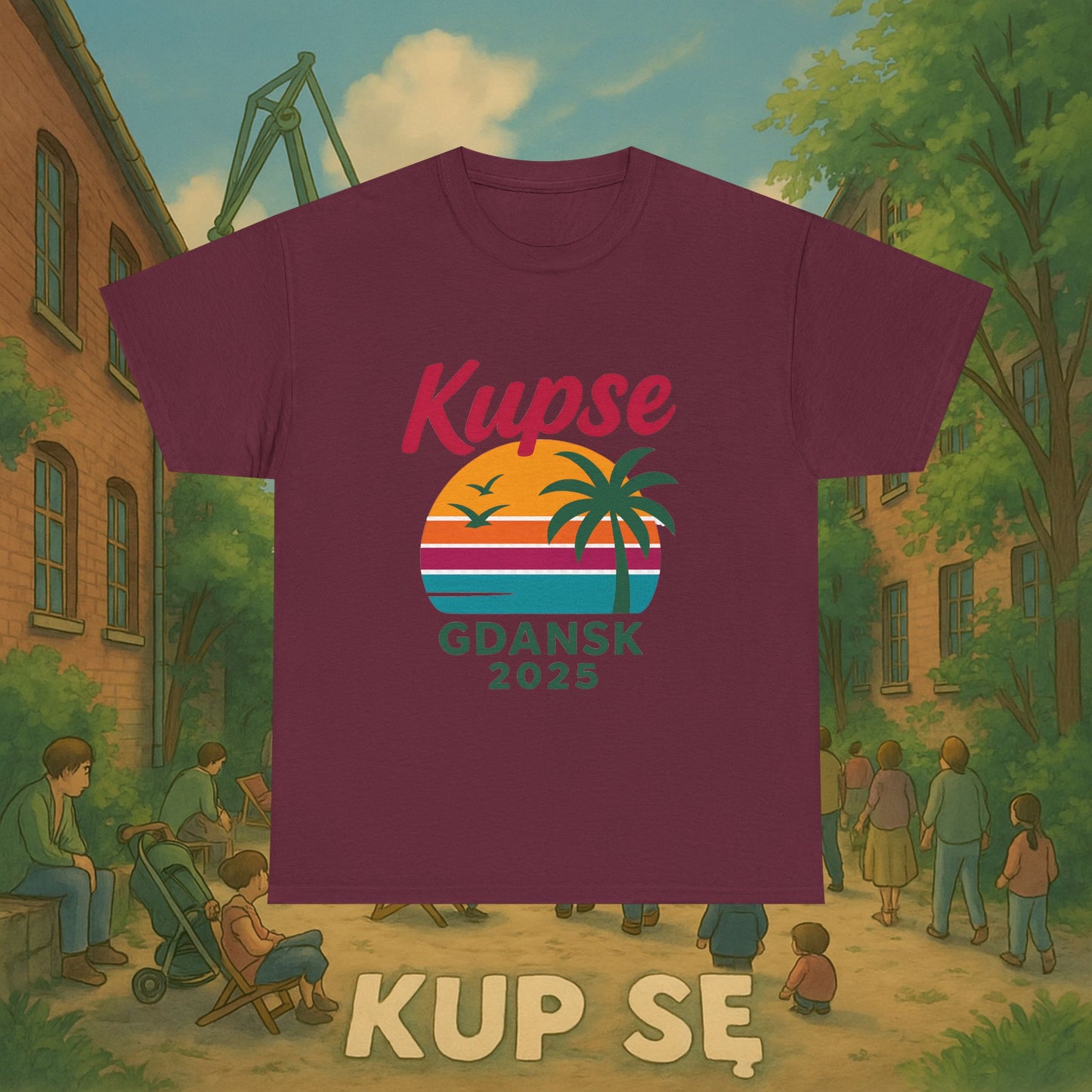 KupSe 90's Style t-shirt - Unisex Heavy Cotton Tee