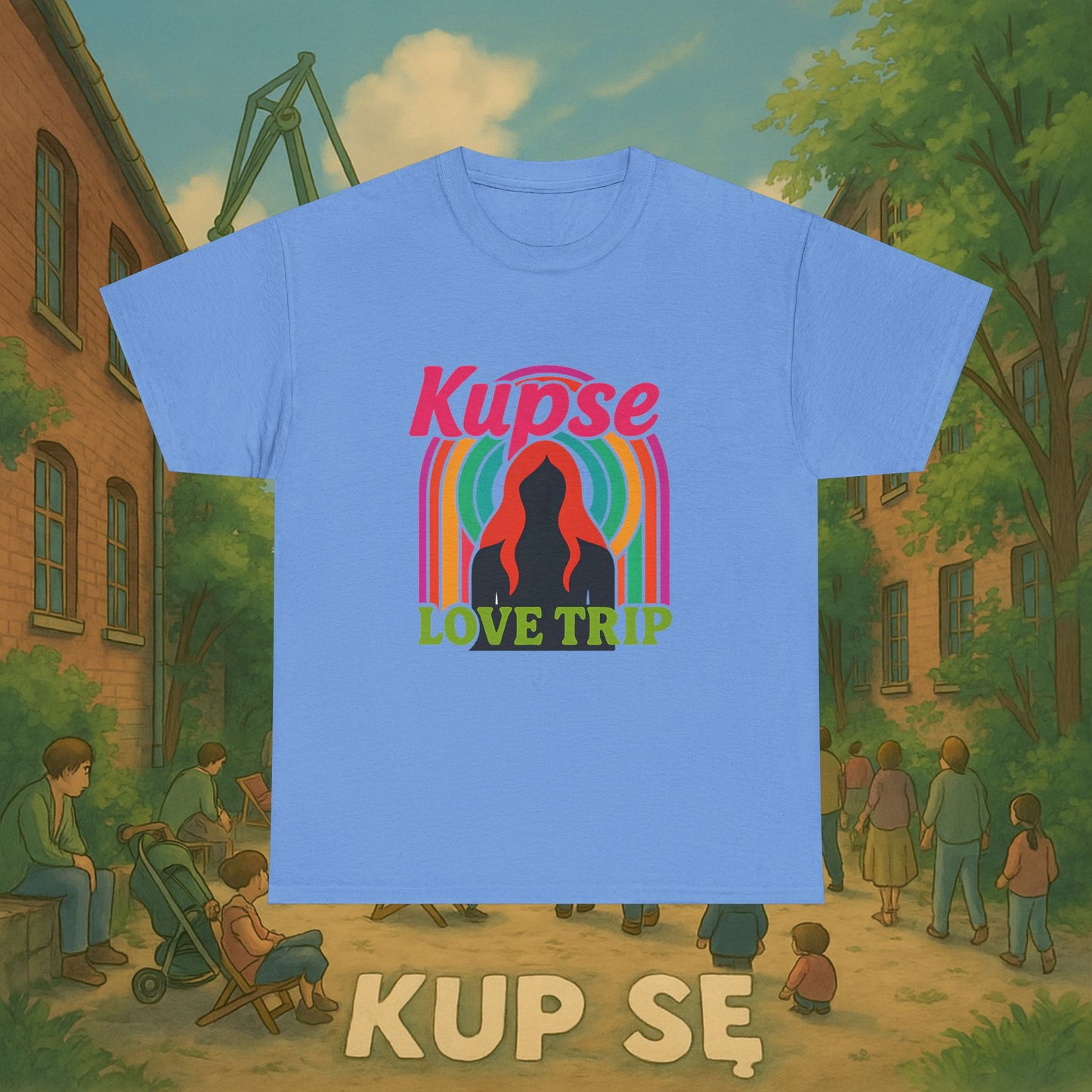 KupSe Love Trip Style t-shirt - Unisex Heavy Cotton Tee
