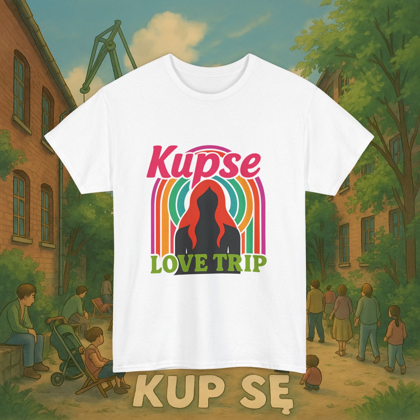 KupSe Love Trip Style t-shirt - Unisex Heavy Cotton Tee