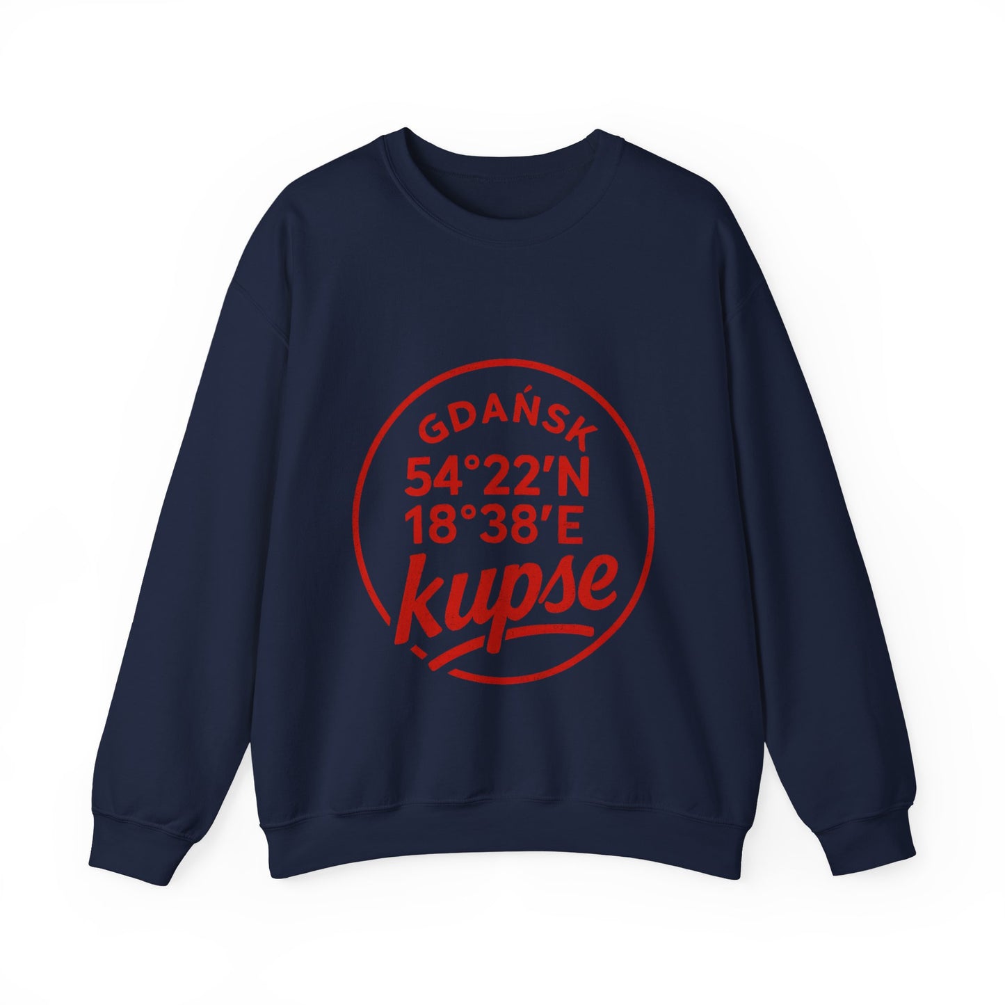 Bluza unisex z grafiką Kup Se Koordynaty – klasyczny crewneck i miejski styl