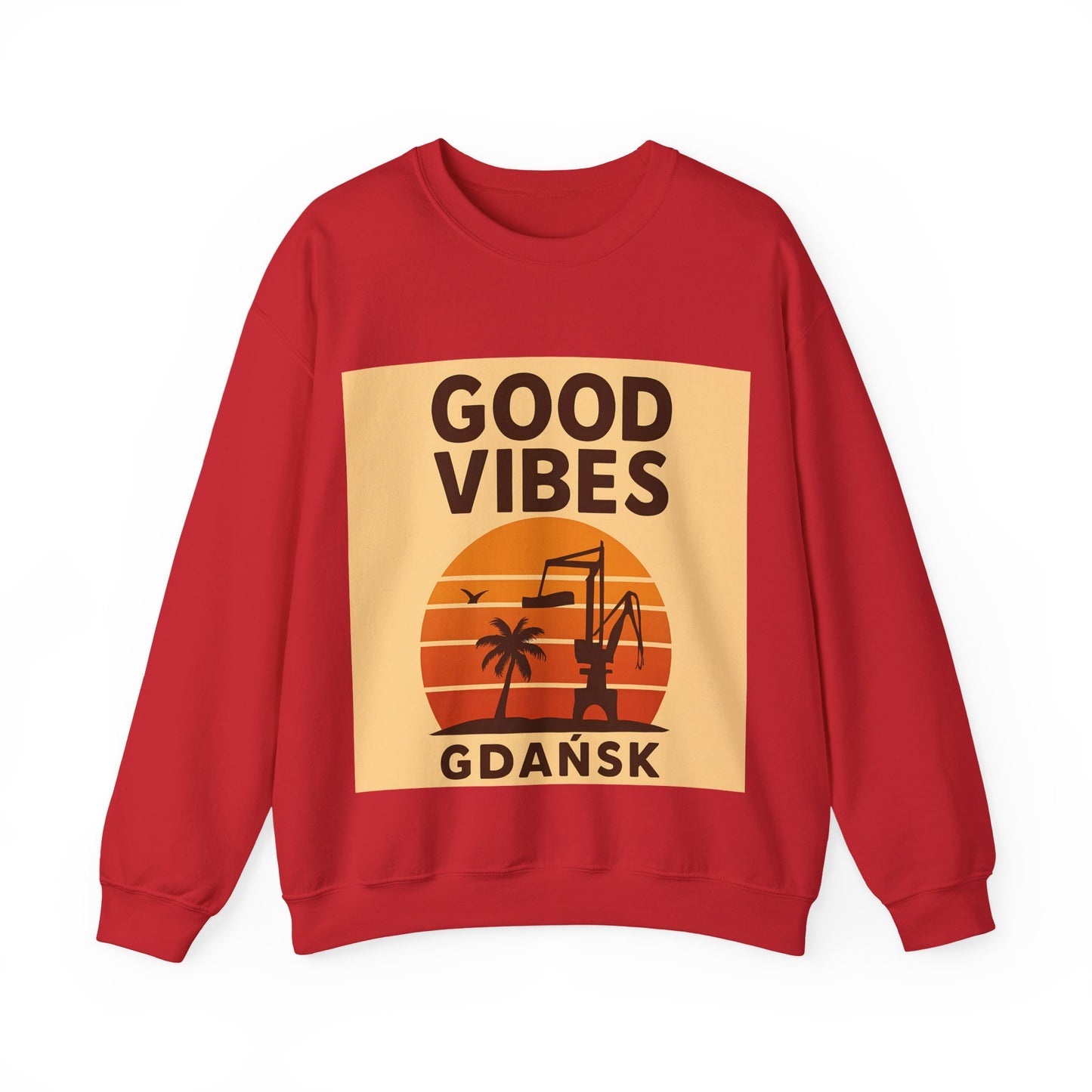 Bluza unisex z grafiką Kup Se Good Vibes Desert – klasyczny crewneck i miejski styl