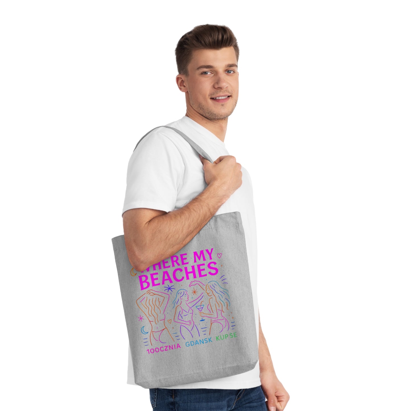 Tkana Torba na Ramię Kup Se Where My Beaches – Styl i Ekologia w Jednym
