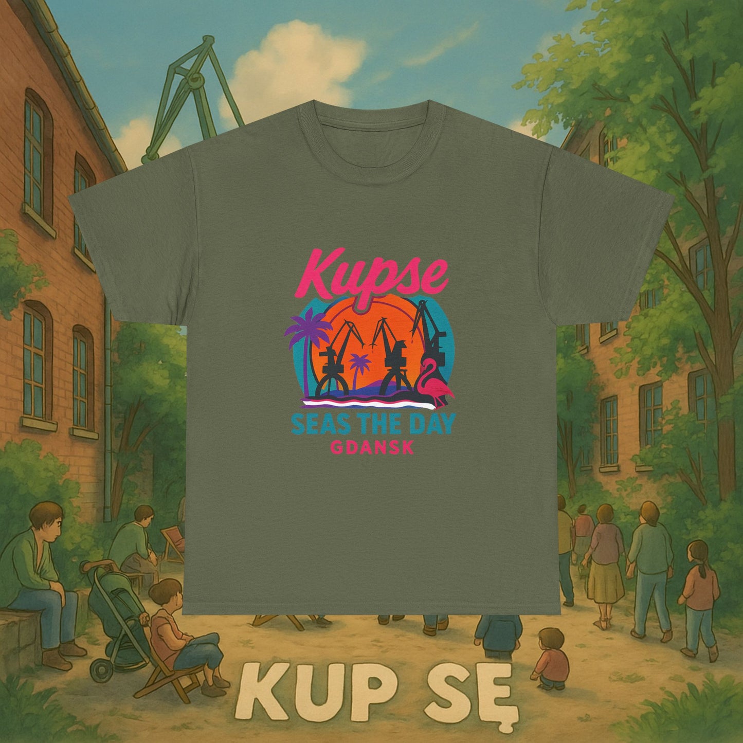 KupSe Seas The Day Style t-shirt - Unisex Heavy Cotton Tee