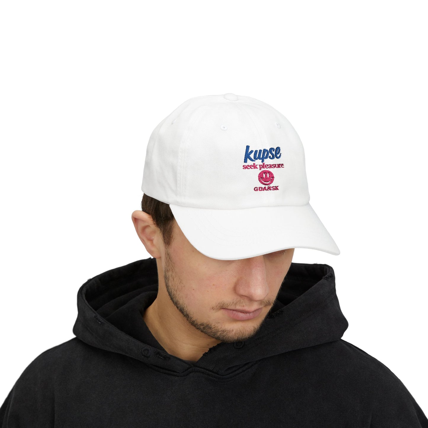Czapka z daszkiem z grafiką Kup Se Seek Pleasure – modny Dad Cap z charakterem