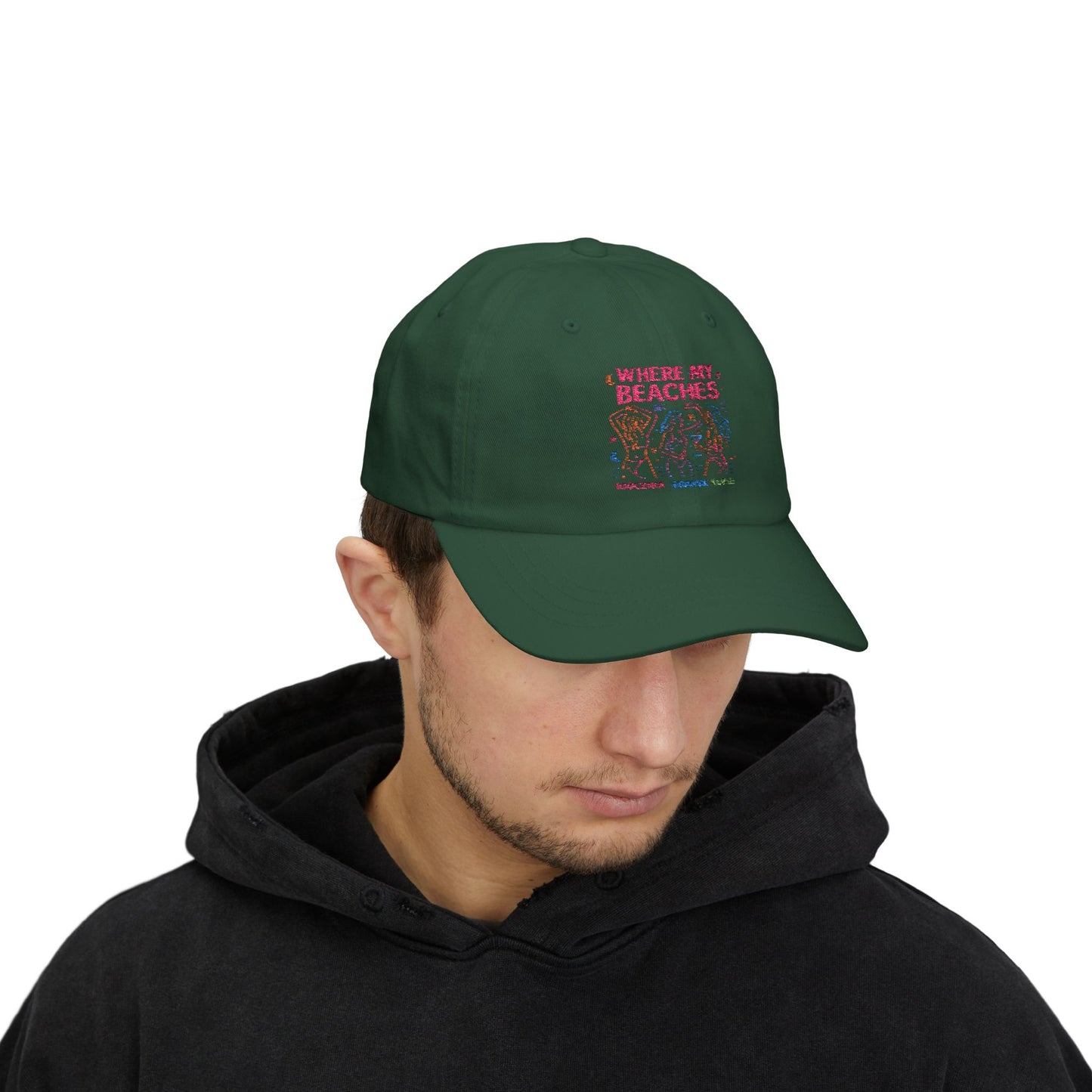 Czapka z daszkiem z grafiką Kup Se Where My Beaches – modny Dad Cap z charakterem