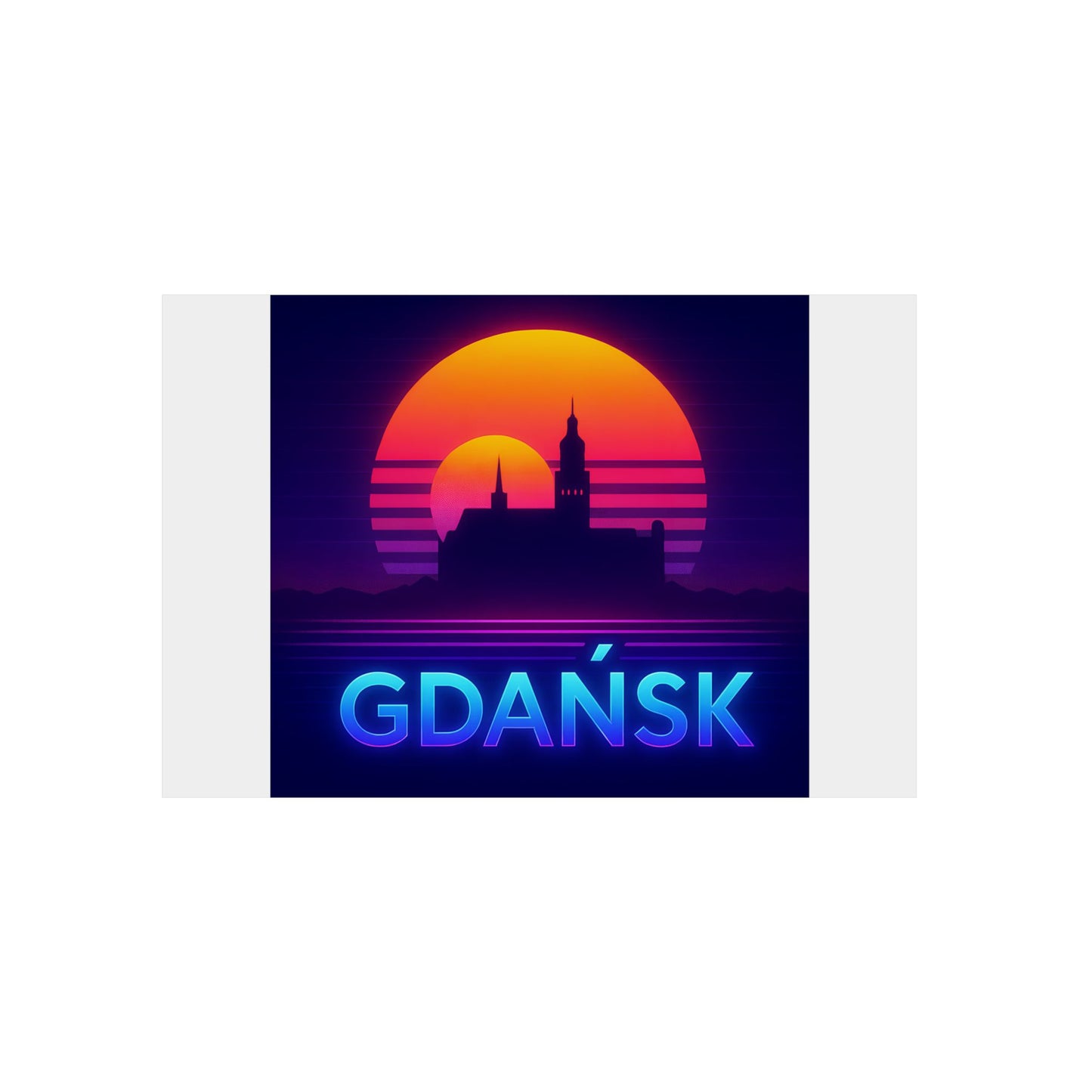 Obraz na panelu aluminiowym Panorama Gdańsk – trwały wydruk w stylu Kup Se