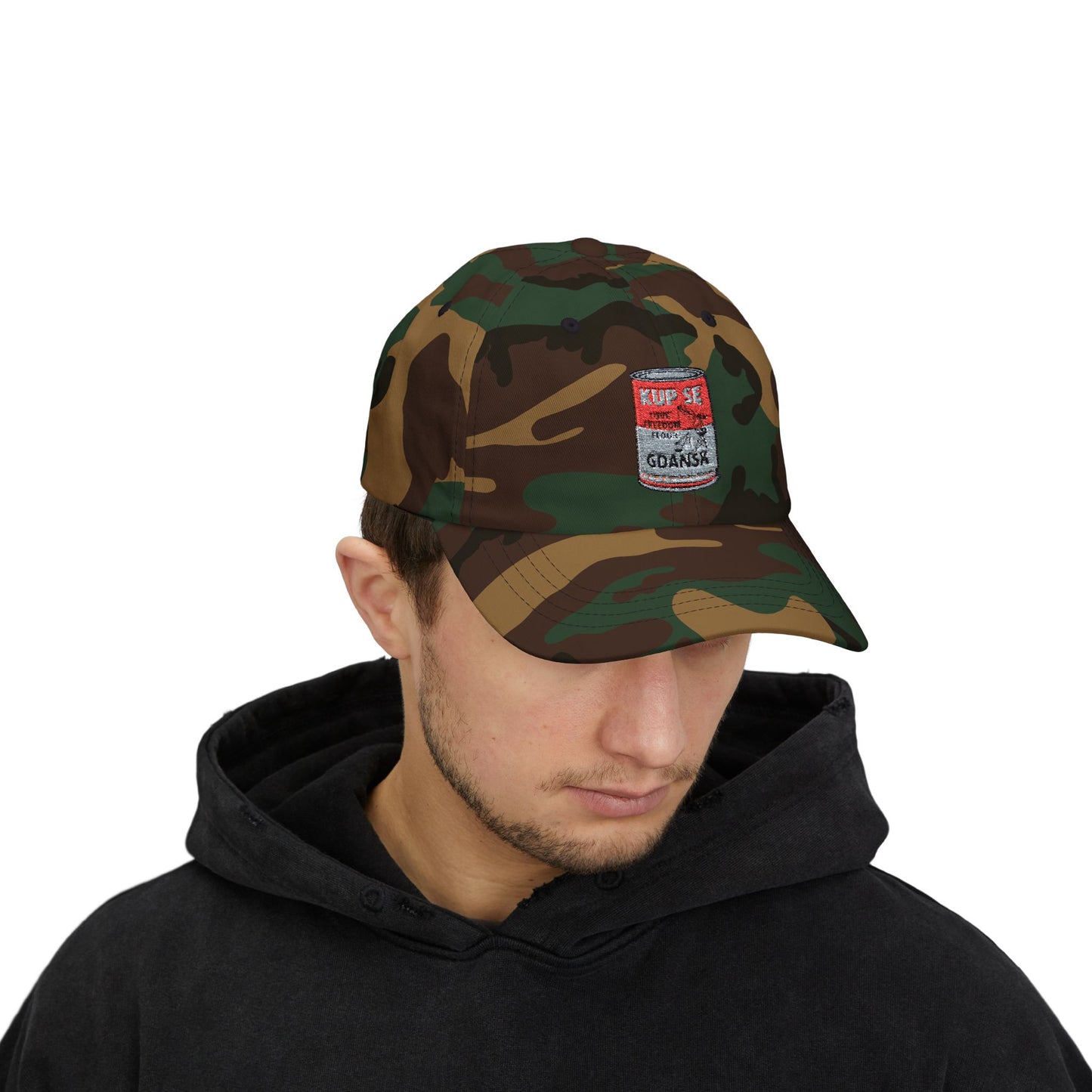 Czapka z daszkiem z grafiką Kup Se Campbell – modny Dad Cap z charakterem