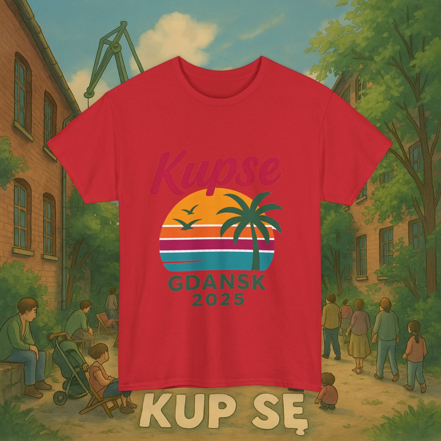 KupSe 90's Style t-shirt - Unisex Heavy Cotton Tee