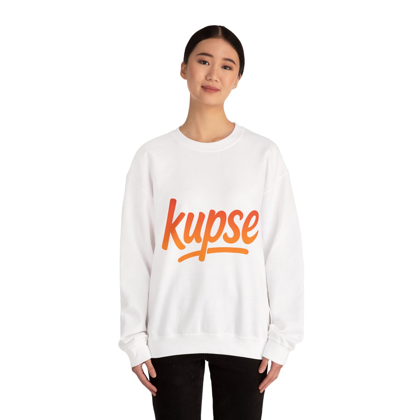 Bluza unisex z grafiką Kup Se Logo Orange – klasyczny crewneck i miejski styl