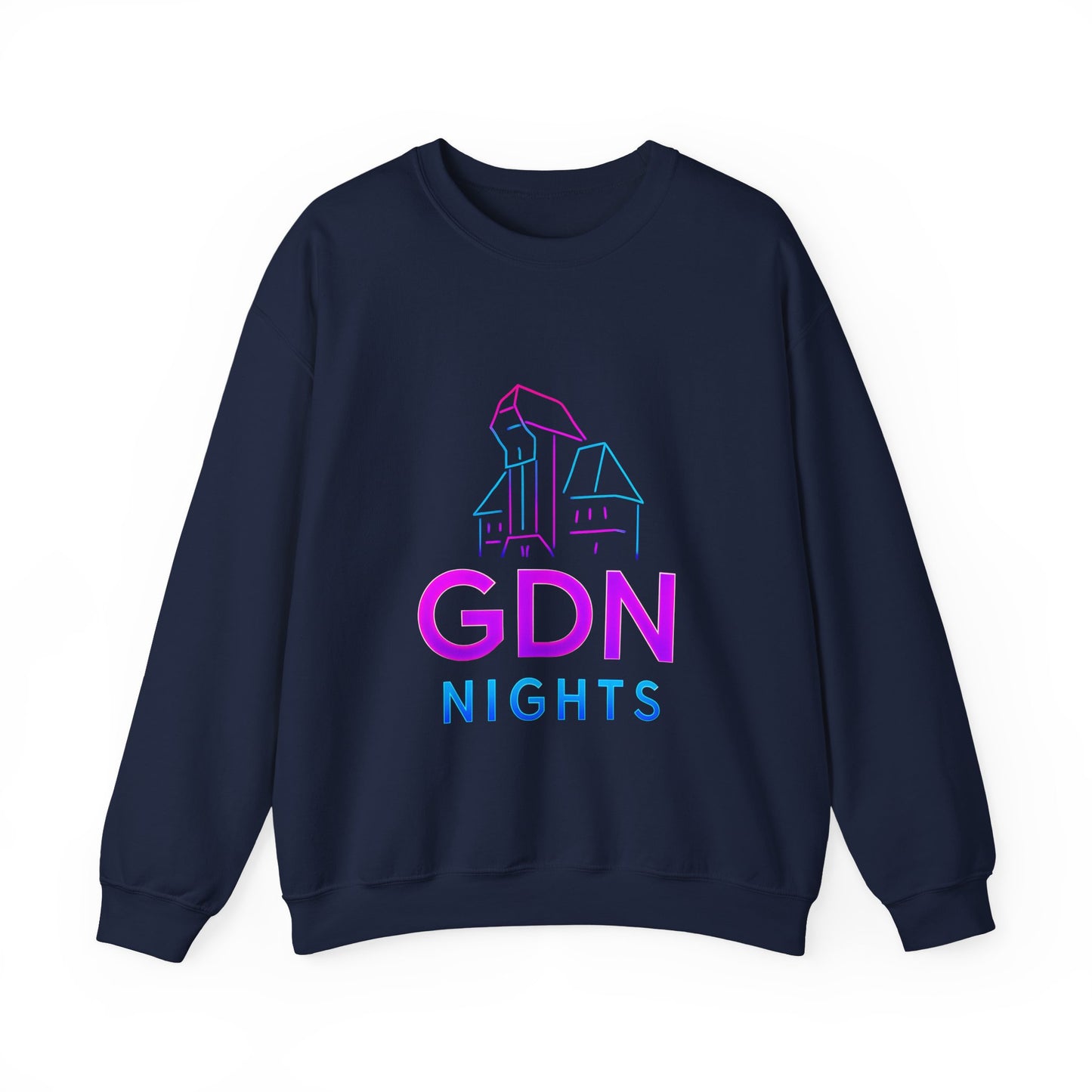 Bluza unisex z grafiką Kup Se GDN Nights – klasyczny crewneck i miejski styl