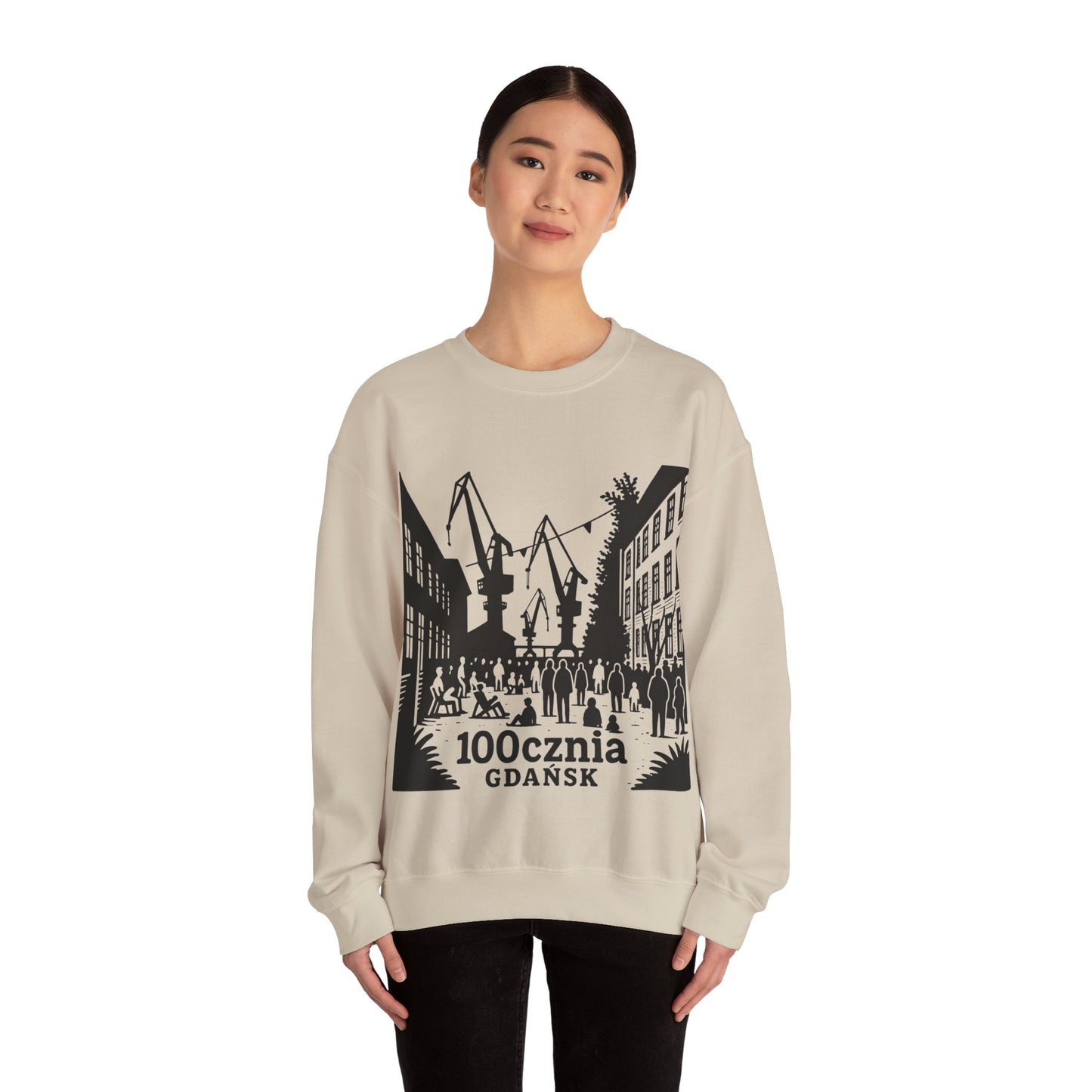 Bluza unisex z grafiką Kup Se 100cznia – klasyczny crewneck i miejski styl