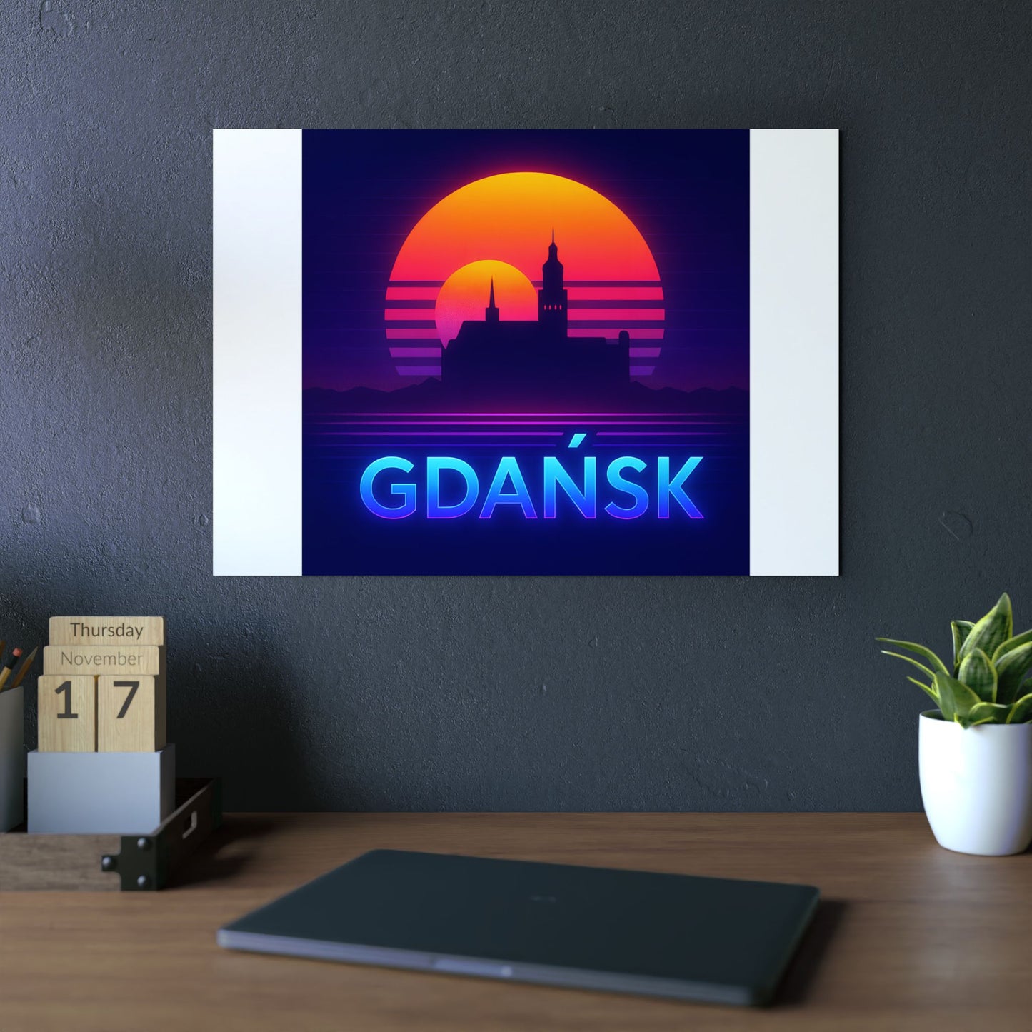 Obraz na panelu aluminiowym Panorama Gdańsk – trwały wydruk w stylu Kup Se
