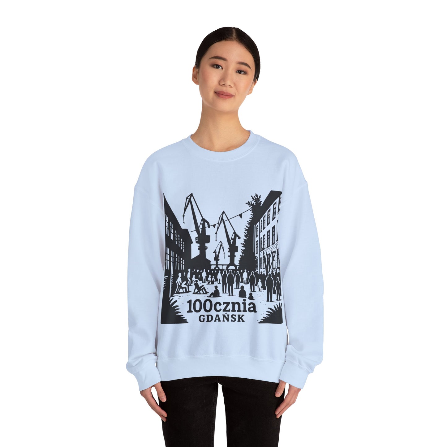 Bluza unisex z grafiką Kup Se 100cznia – klasyczny crewneck i miejski styl