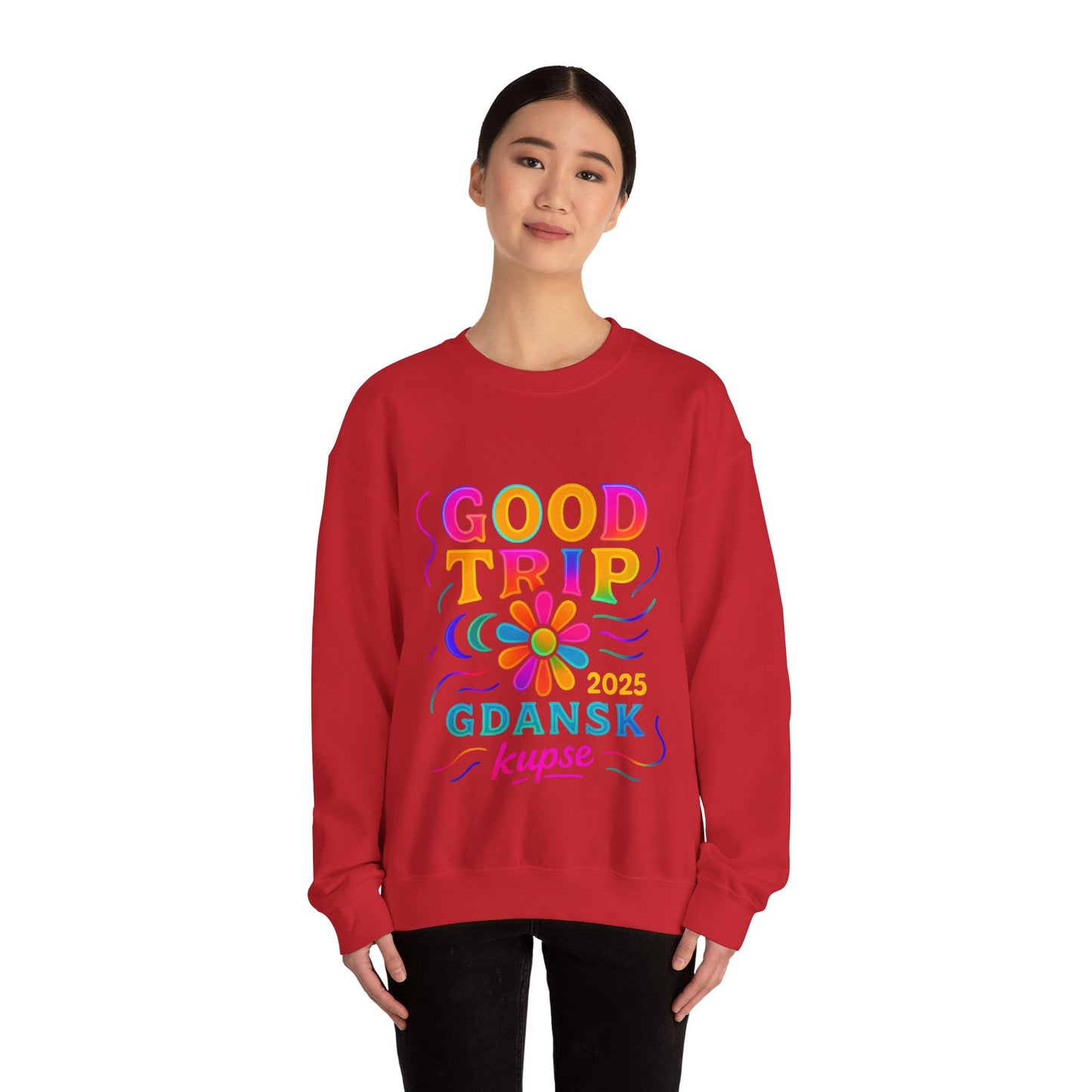 Bluza unisex z grafiką Kup Se Good Trip – klasyczny crewneck i miejski styl