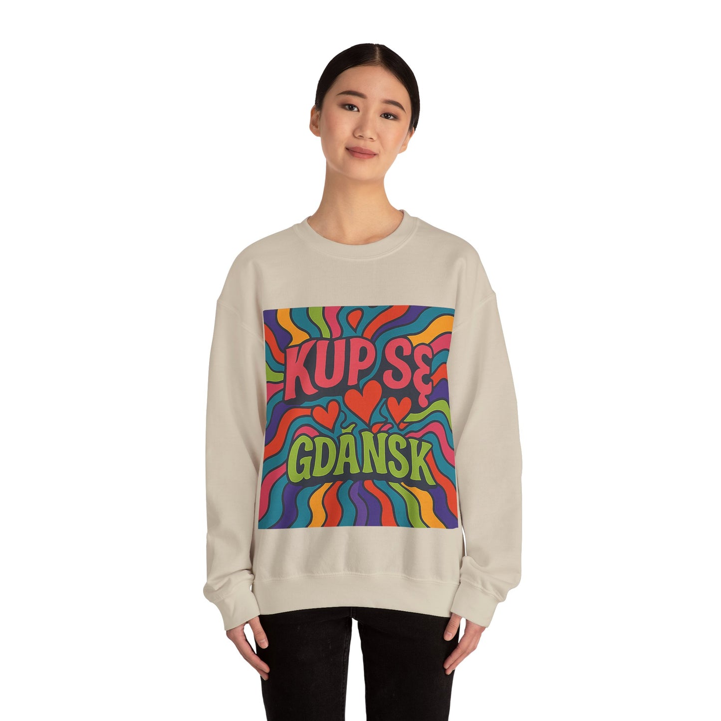 Bluza unisex z grafiką Kup Se Acid – klasyczny crewneck i miejski styl
