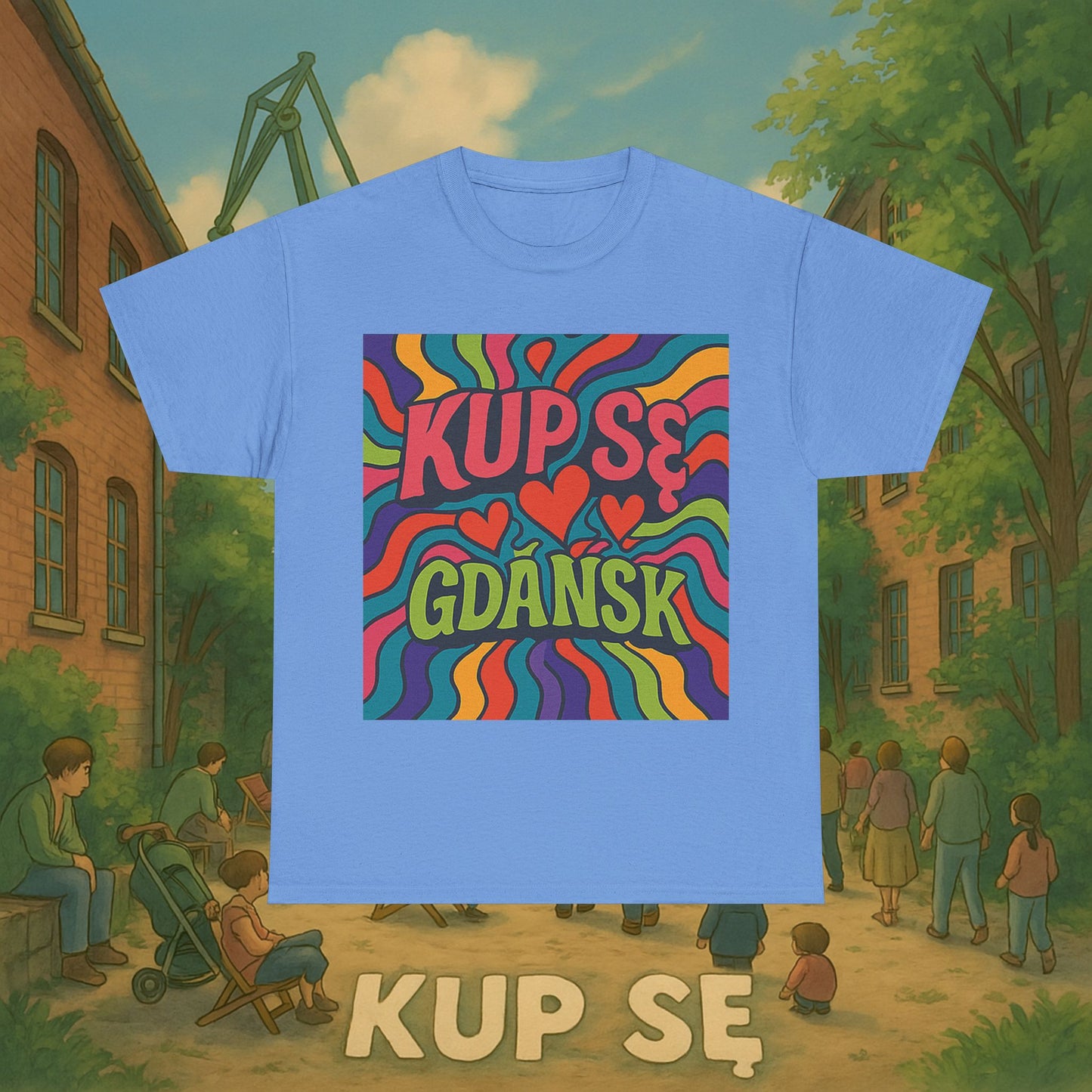 KupSe Gdańsk Hippie t-shirt - Unisex Heavy Cotton Tee
