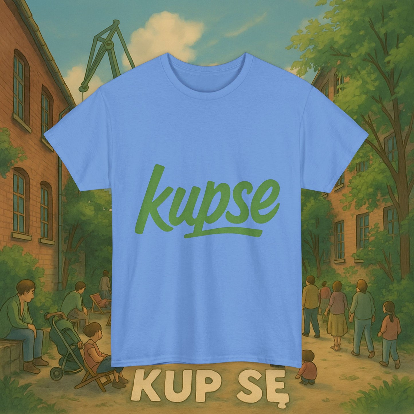 KupSe Logo Green Style t-shirt - Unisex Heavy Cotton Tee