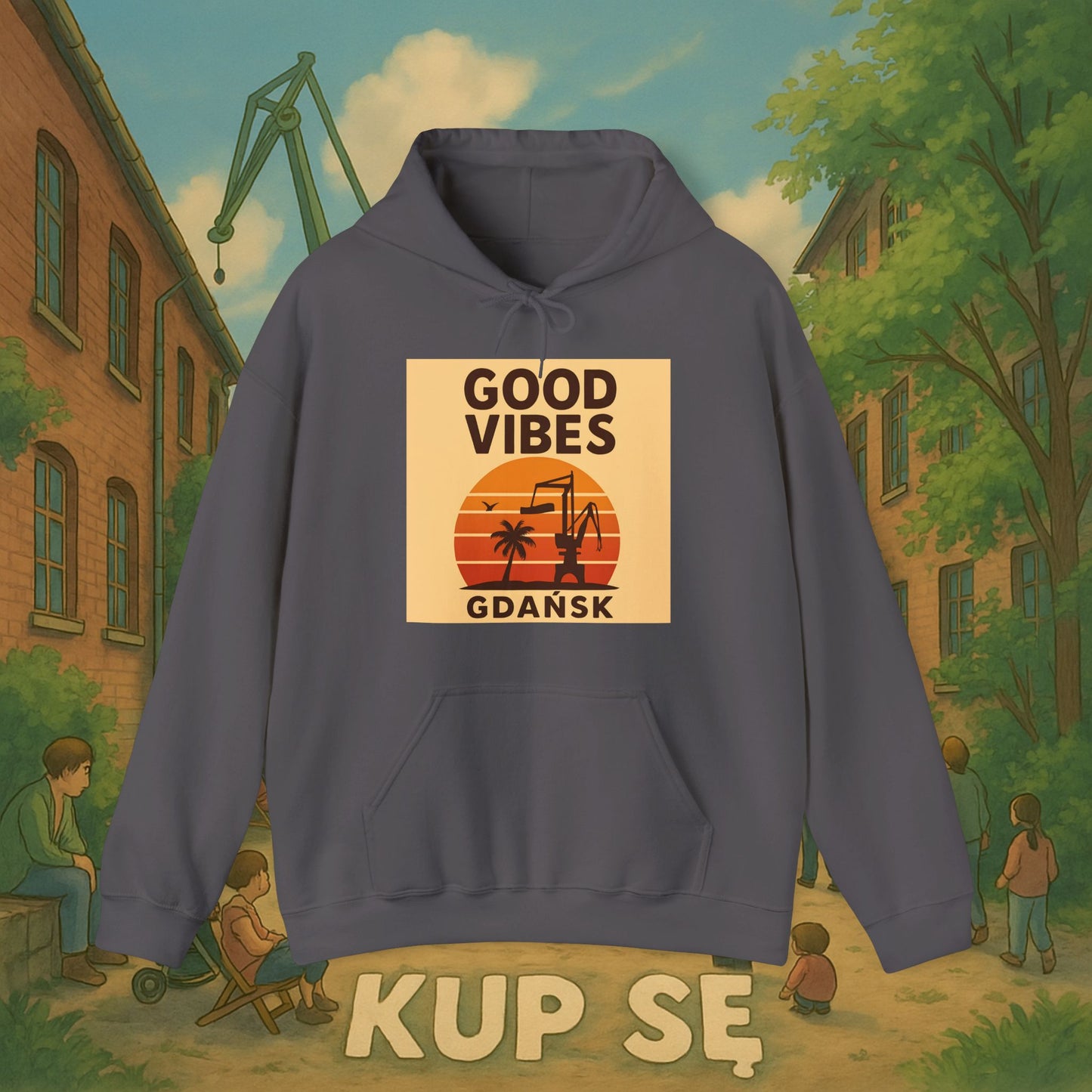 Unisex Heavy Blend Hoodie – Good Vibes Desert – Kup Se