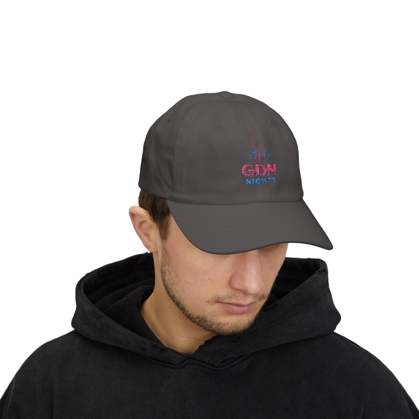 Czapka z daszkiem z grafiką Kup Se GDN Nights – modny Dad Cap z charakterem