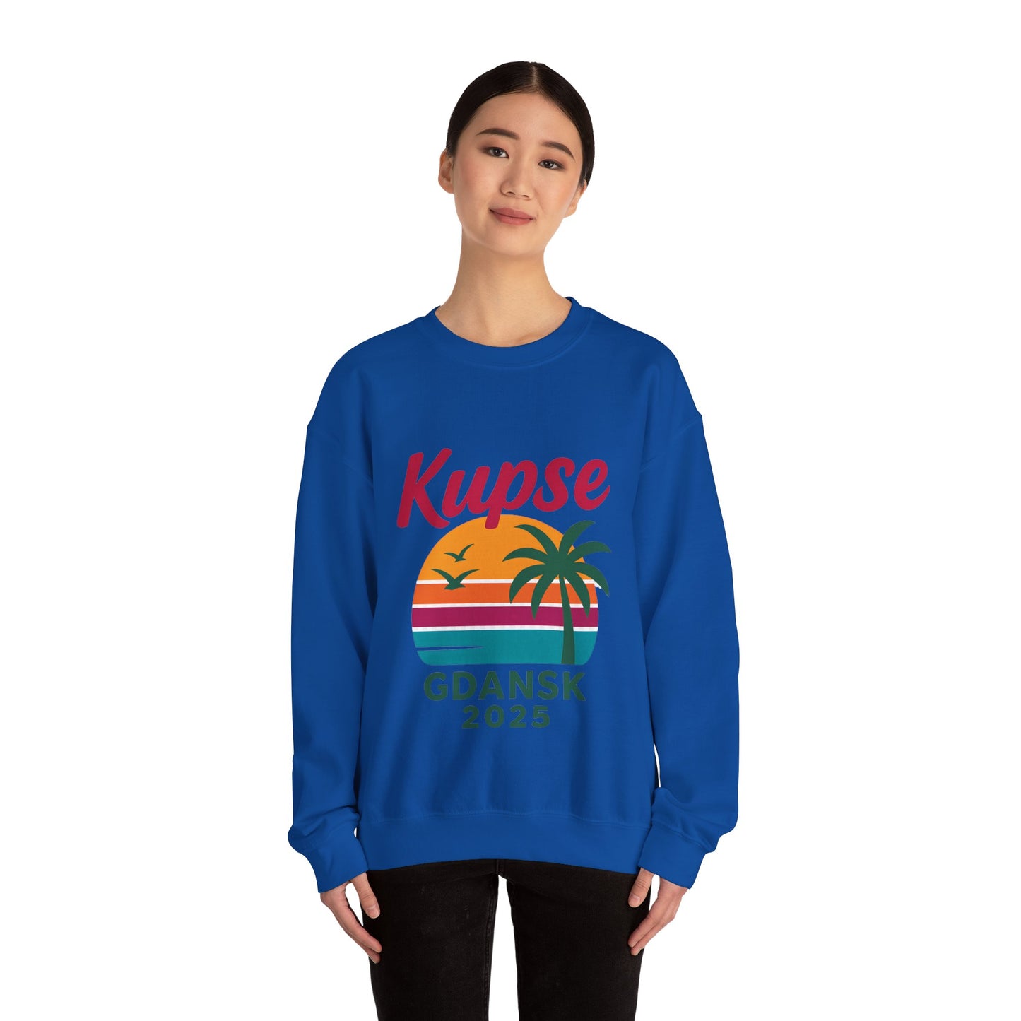 Bluza unisex z grafiką Kup Se 90s – klasyczny crewneck i miejski styl
