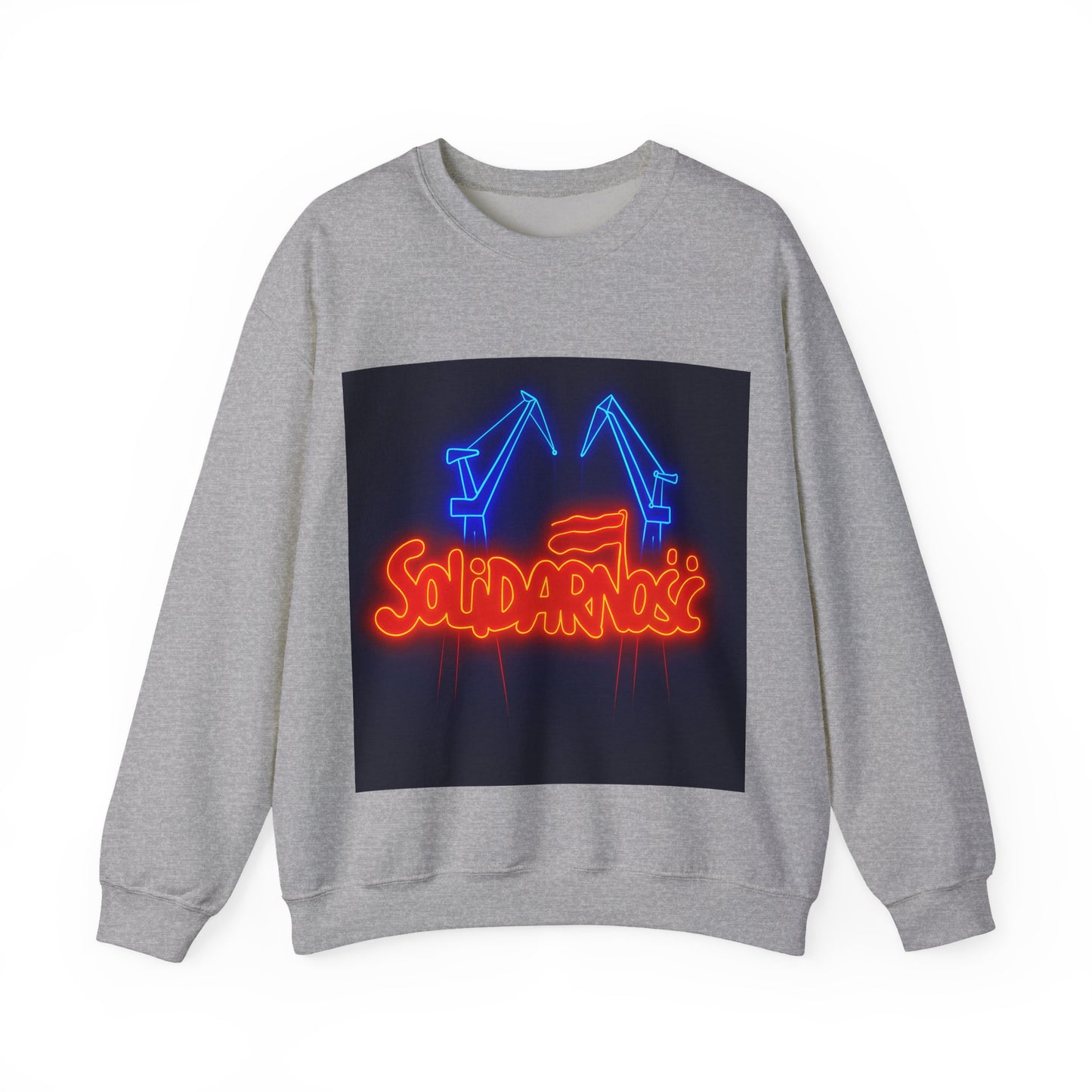 Bluza unisex z grafiką Kup Se Solidarność – klasyczny crewneck i miejski styl