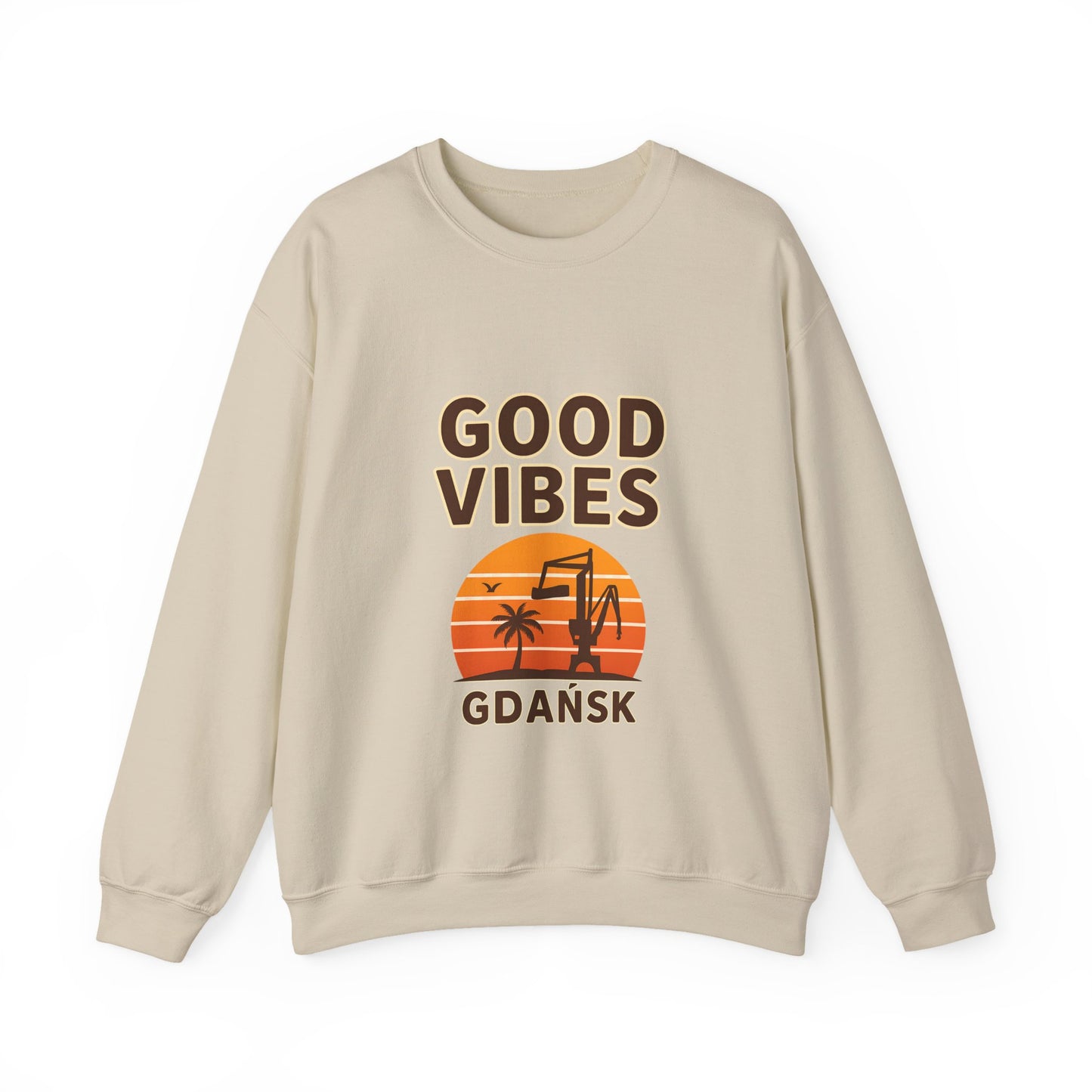 Bluza unisex z grafiką Kup Se Good Vibes – klasyczny crewneck i miejski styl